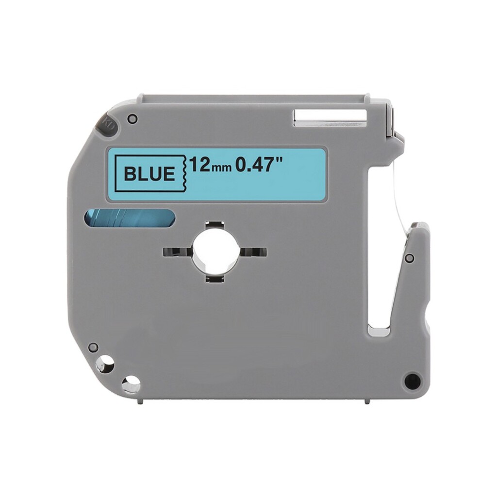 Fita Rotuladora Brother M-K531 12 mm 8 Metros Preto no Azul Masterprint -  M-K231