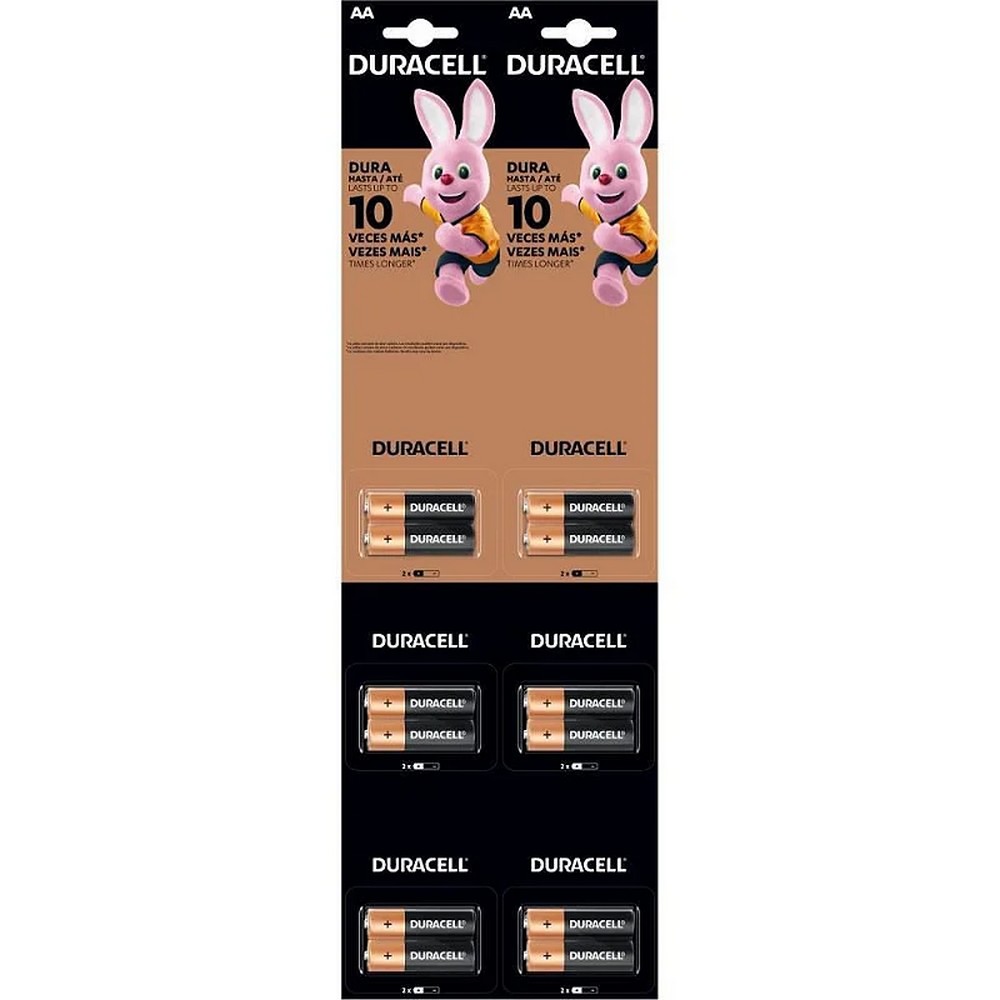 Pilha Alcalina AA Duracell Blister 12 Pilhas