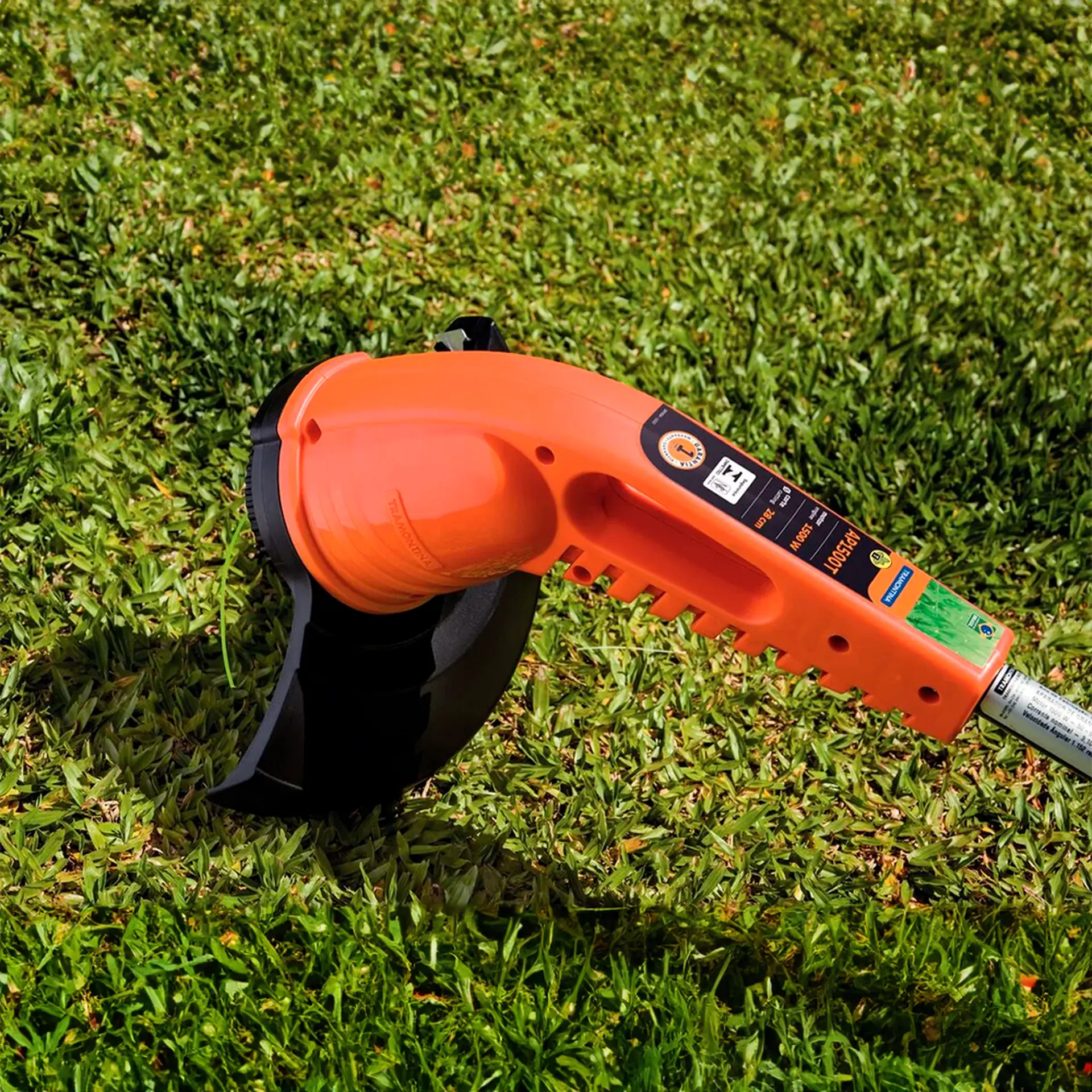 Aparador de Grama Elétrico Tramontina 1500W AP1500T Nylon - Laranja/Preto - 110 Volts