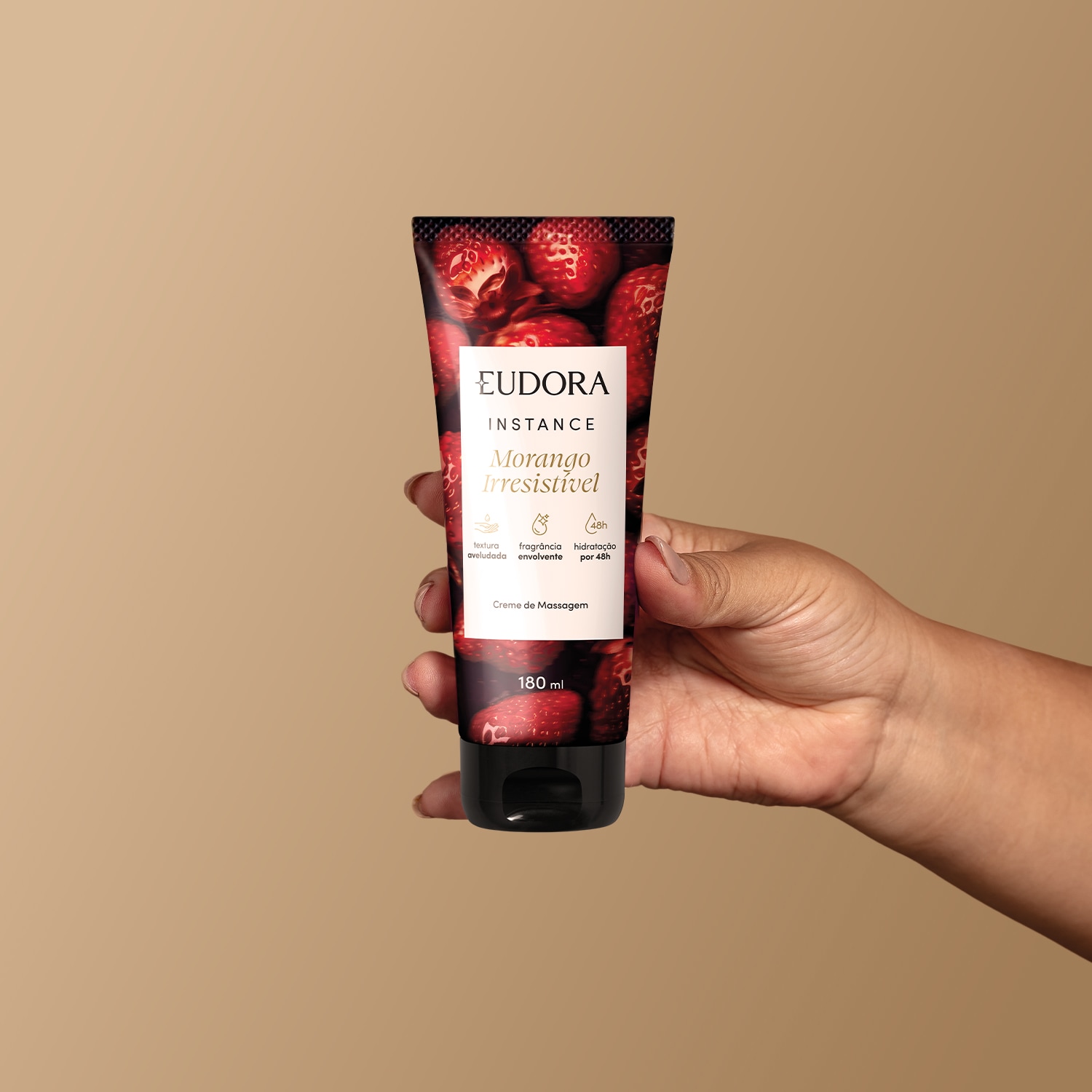 Creme de Massagem Instance Morango Irresistível 180ml