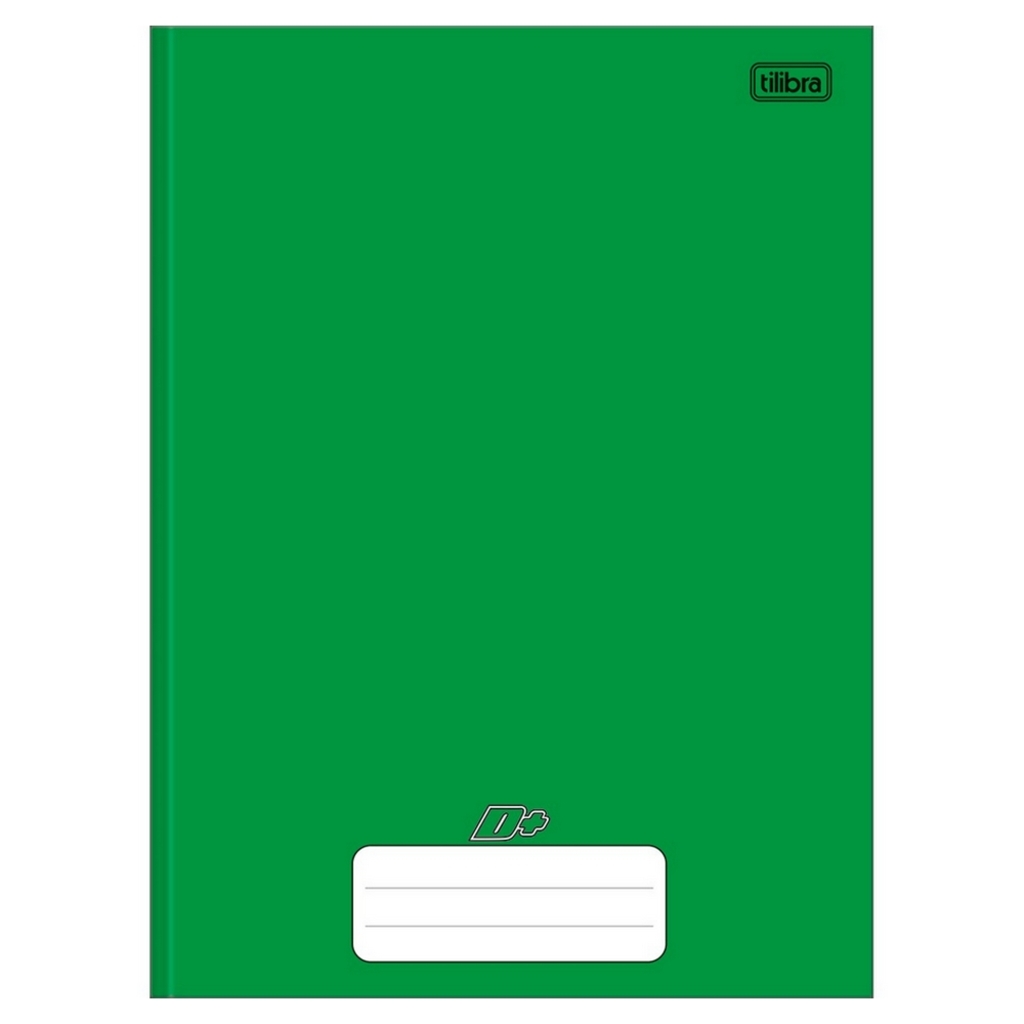 Caderno Brochurão Capa Dura Costurado 96 Folhas 200x275 Verde - Tilibra - Unitário - 116793