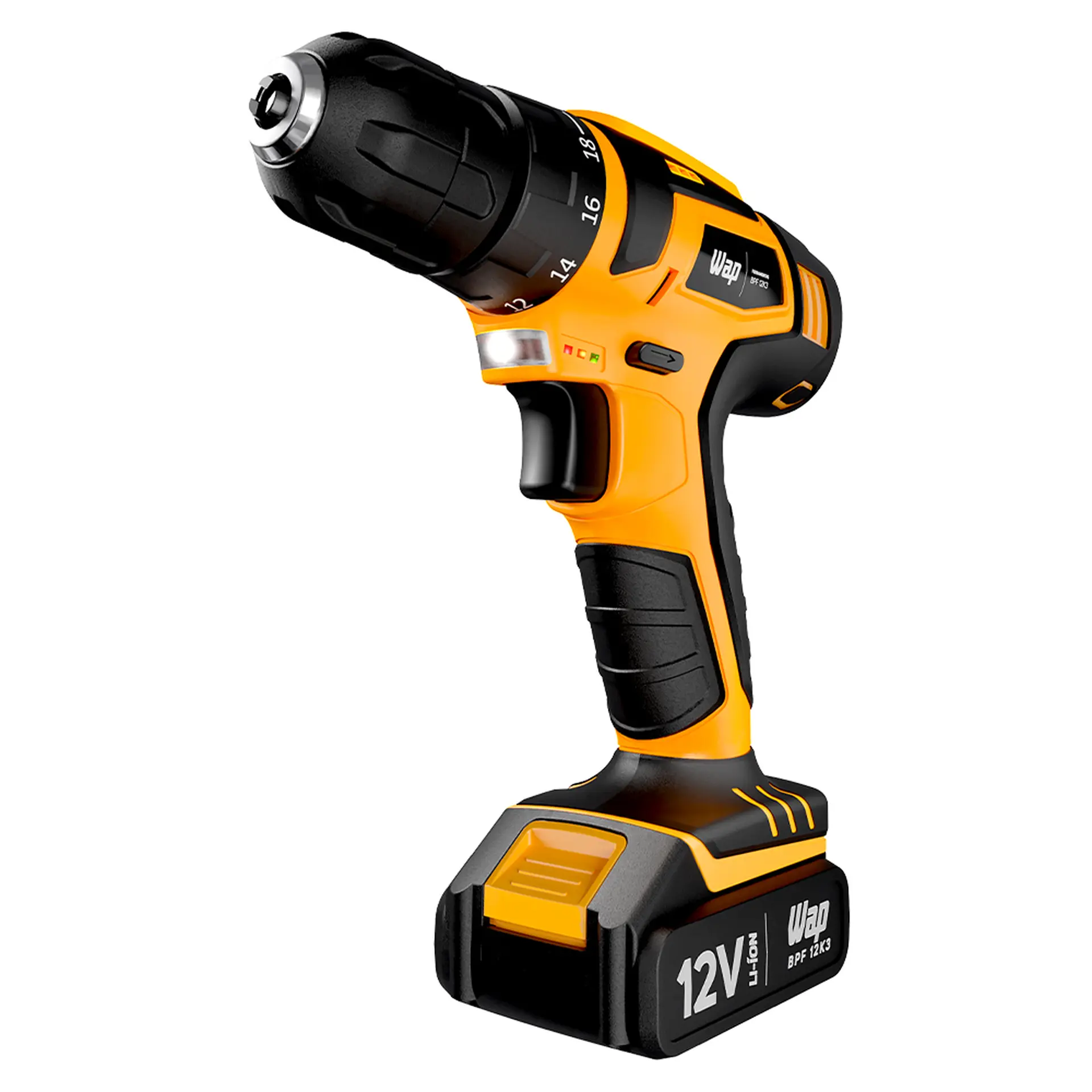 Parafusadeira Furadeira Wap 3/8 12V FW008649 - Amarelo/Preto - Bivolt