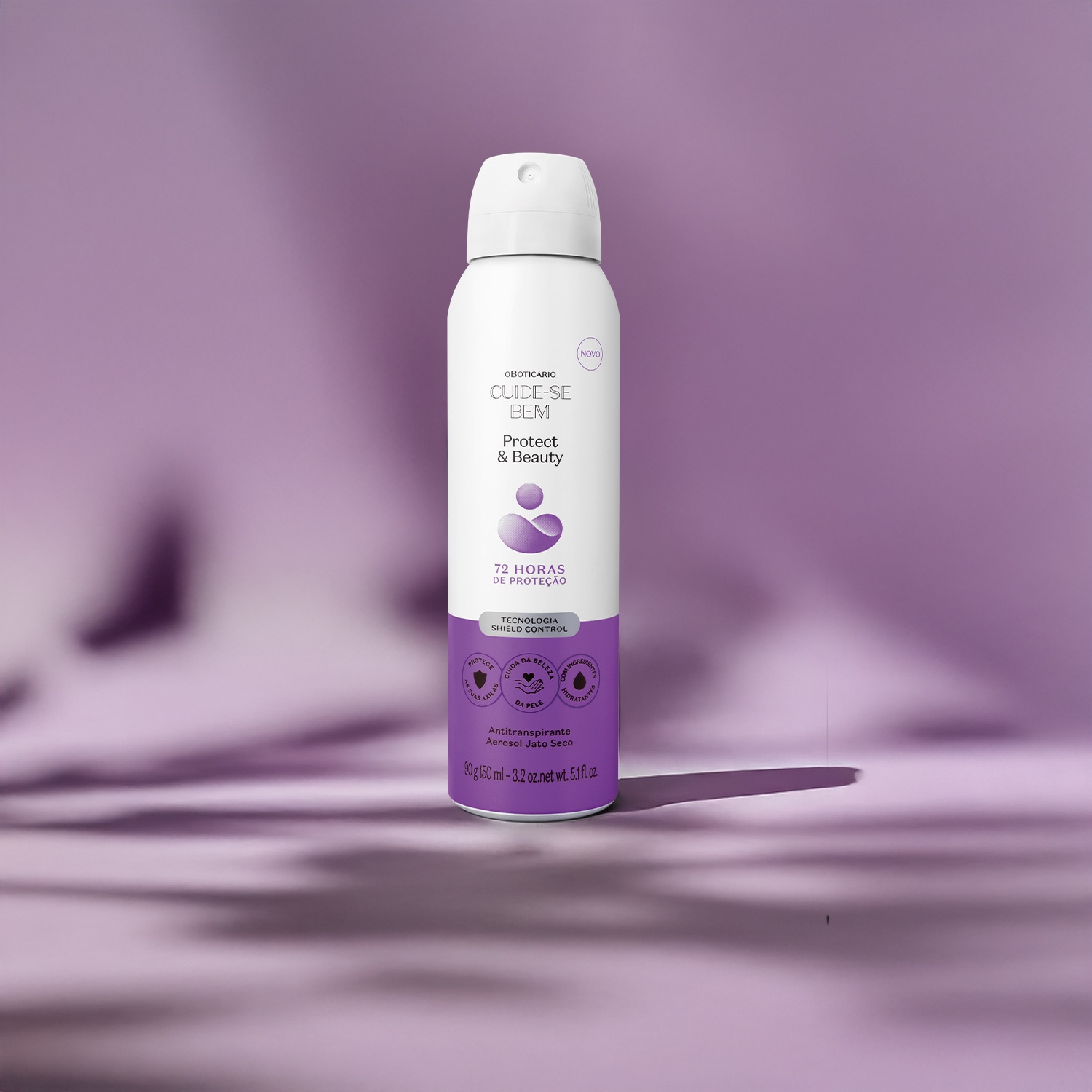 Desodorante Antitranspirante Aerosol Cuide-se Bem Protect And Care 90g/150ml