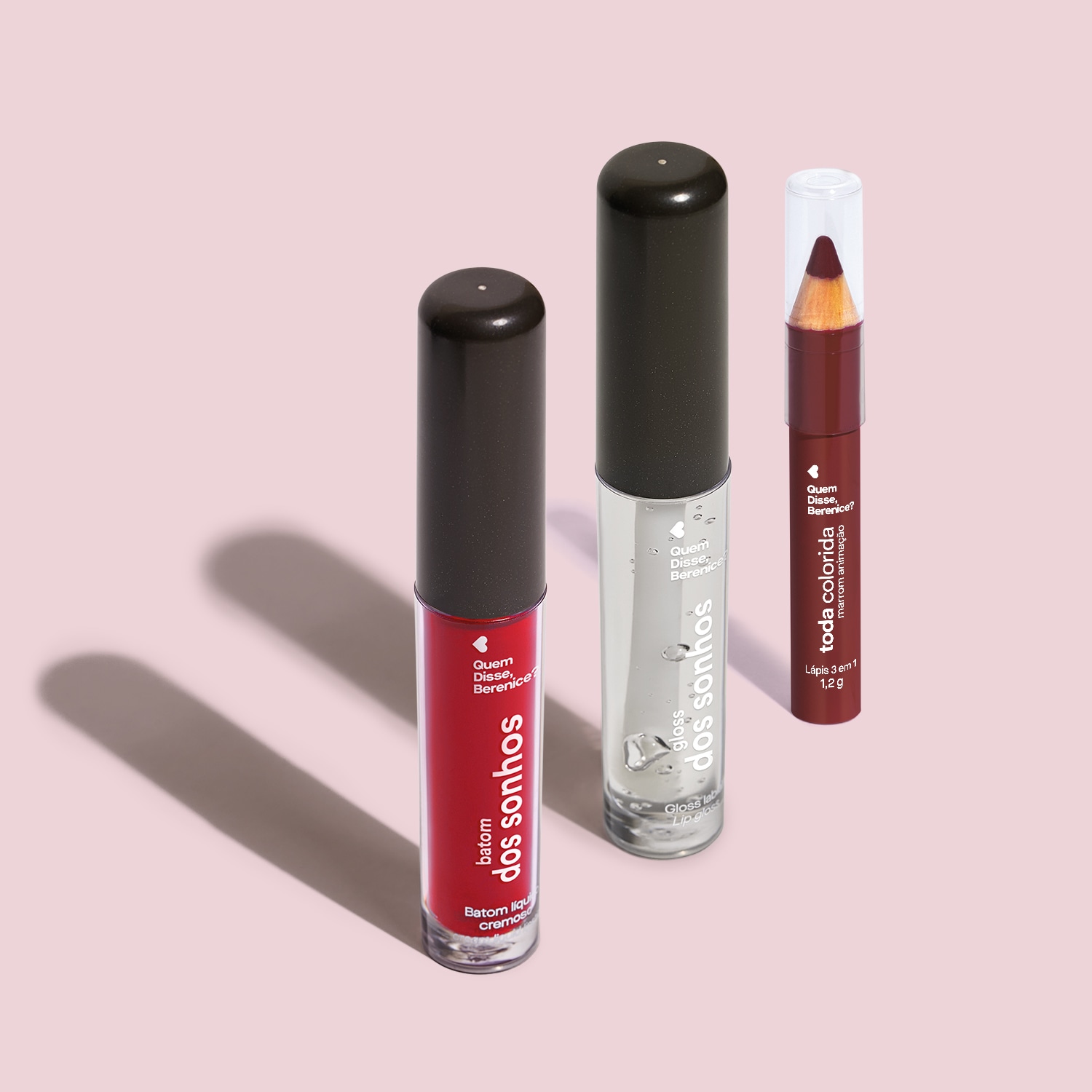 Kit Quem Disse, Berenice? Lábios Incríveis Trio (3 Produtos)