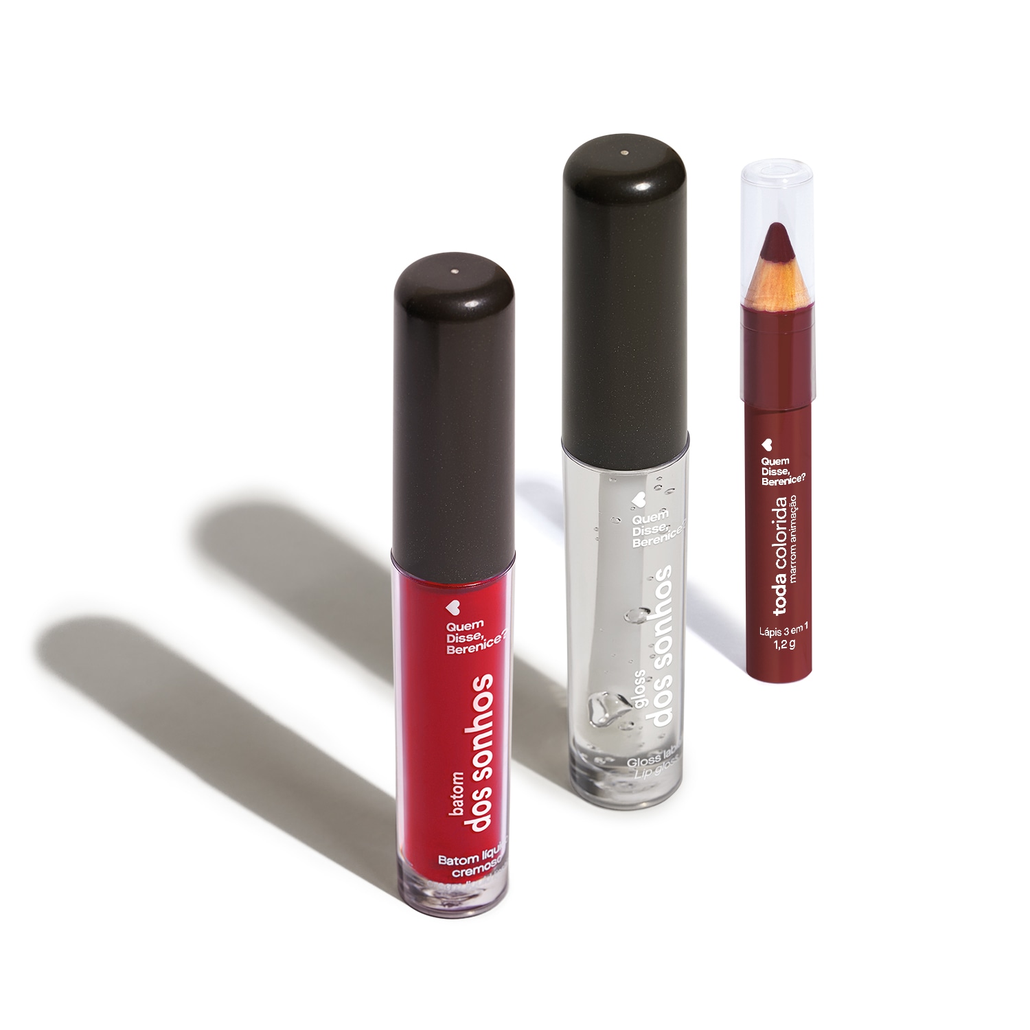 Kit Quem Disse, Berenice? Lábios Incríveis Trio (3 Produtos)