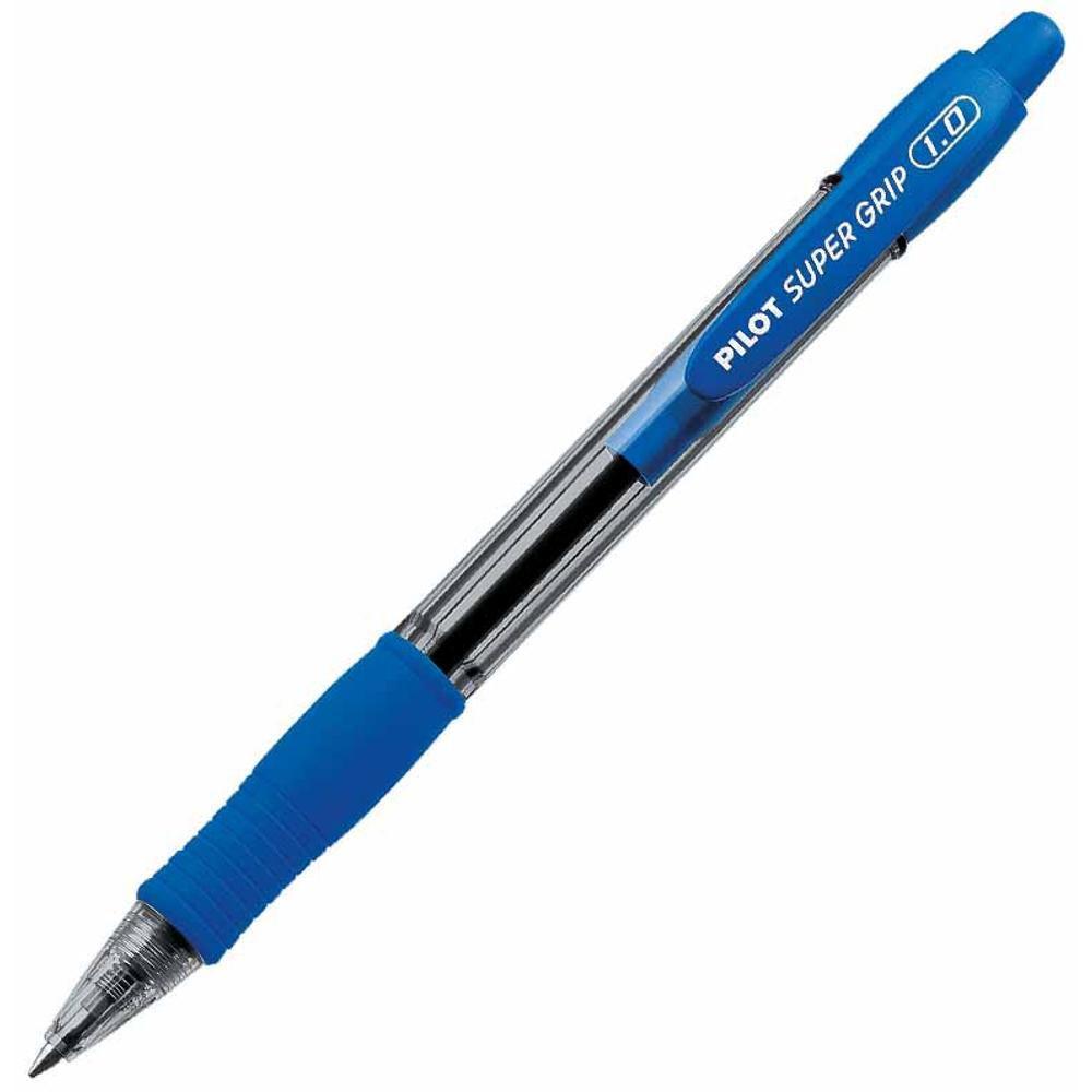 Caneta Esferográfica Pilot Super Grip BPGP-10R-M 1.0mm Azul