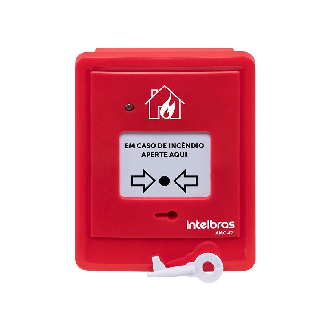 Acionador Manual Convencional sem Sirene Intelbras AMC 421