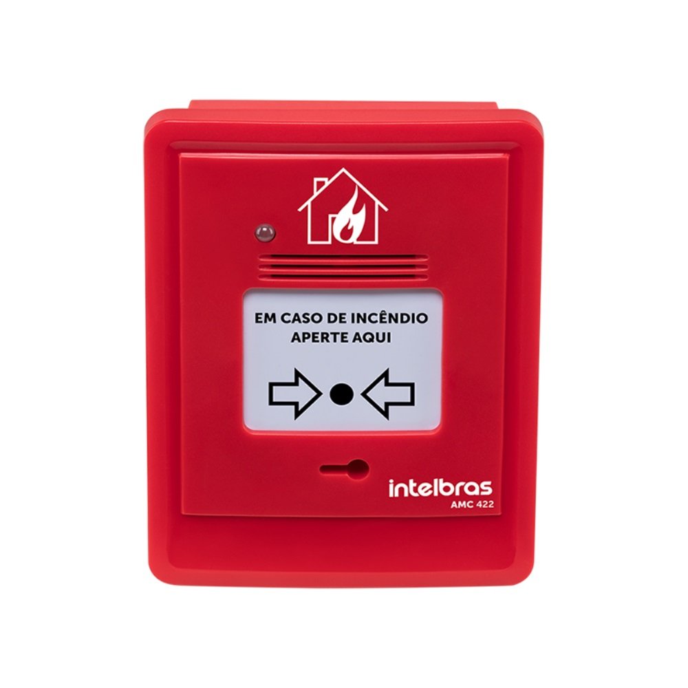 Acionador Manual Convencional com Sirene Intelbras AMC 422