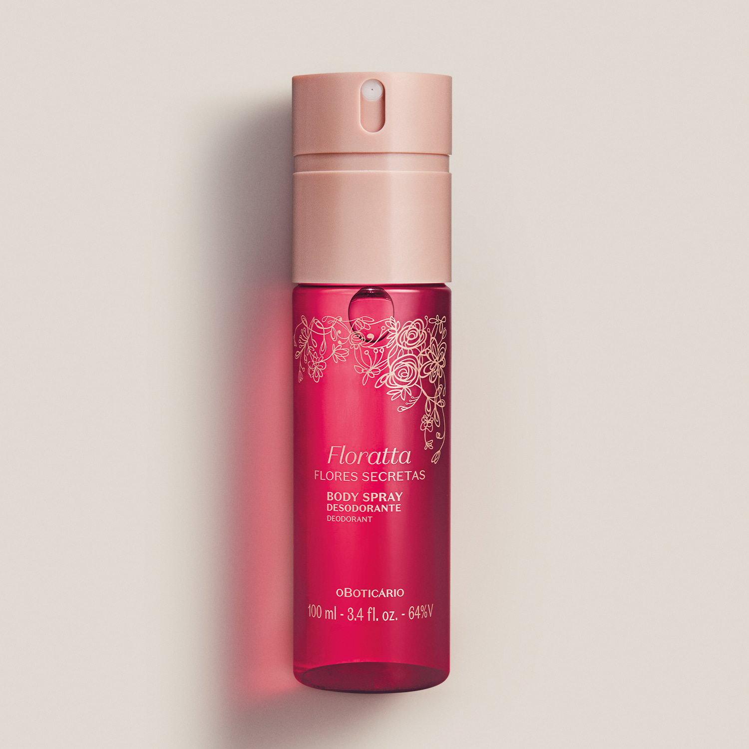 Body Spray Desodorante Floratta Flores Secretas 100ml