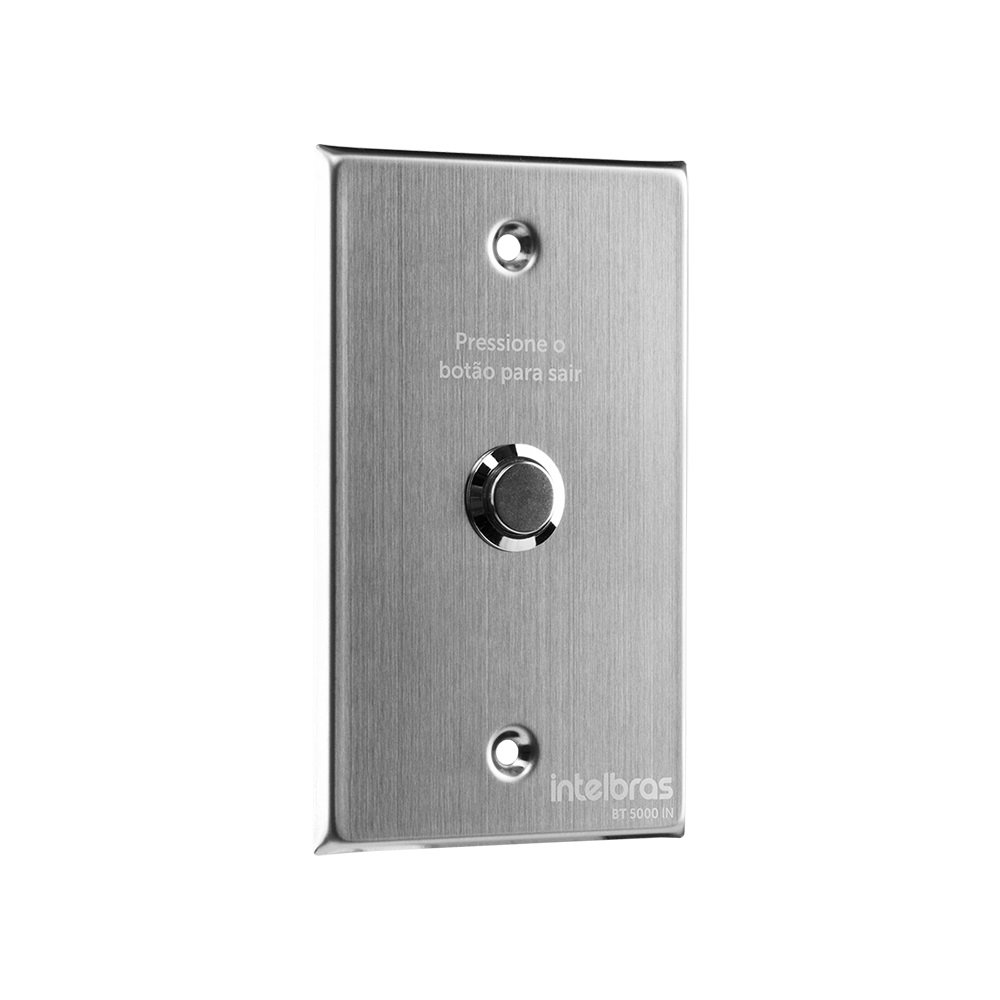 Acionador Abertura Inox Embutir BT 5000 IN Intelbras