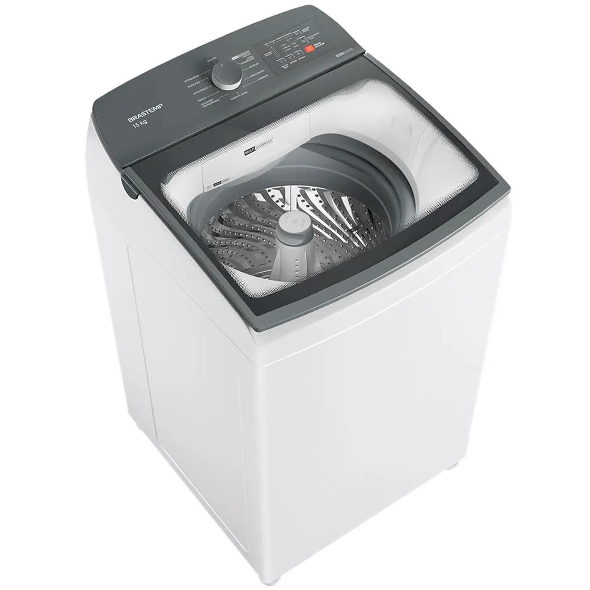 Máquina de Lavar Brastemp 15kg Automática Cesto Inox Multi Dispenser BWF15AB - Branco - 110 Volts