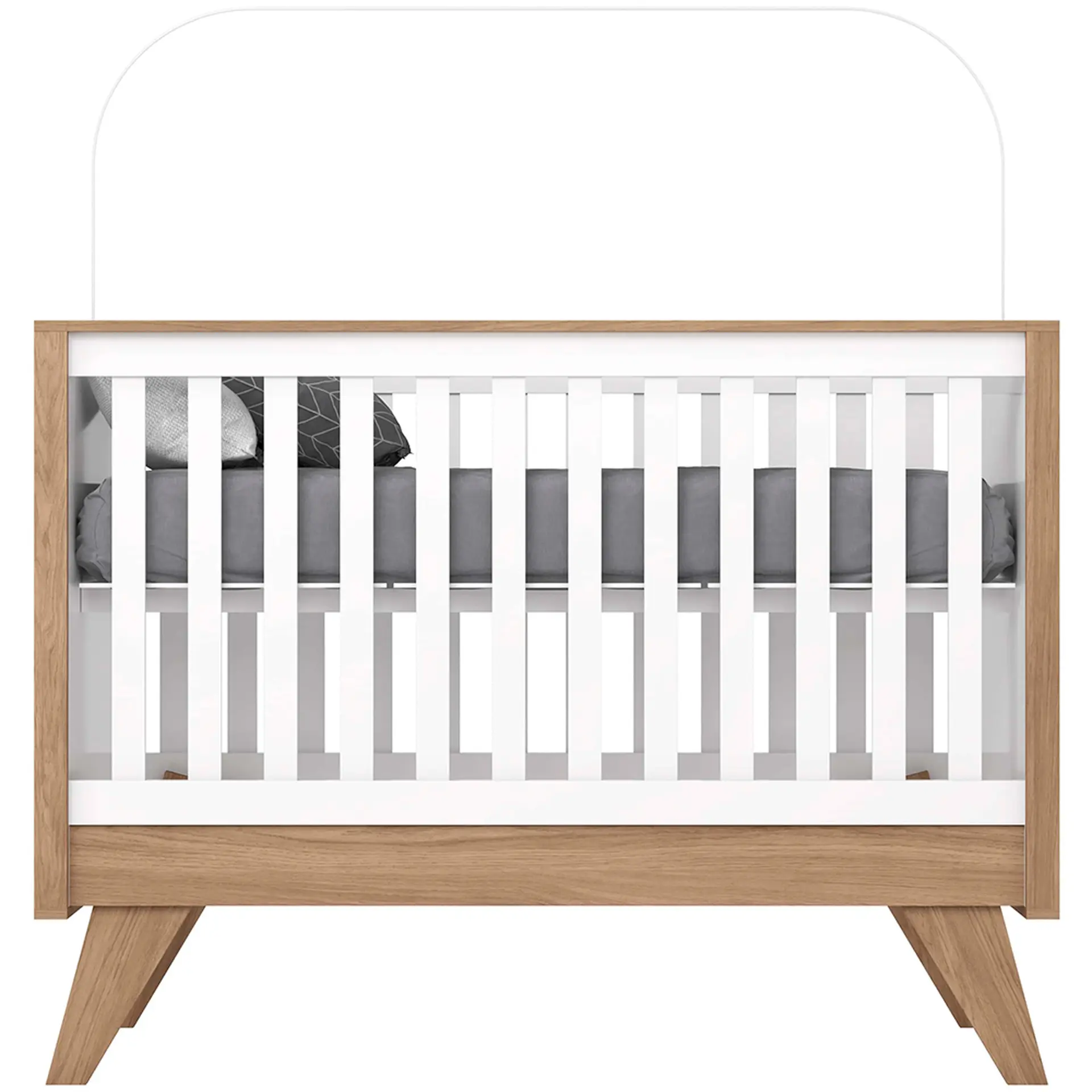 Quarto Infantil 2 Peças MDP MDF Henn Confete - Branco/Jequitiba HP