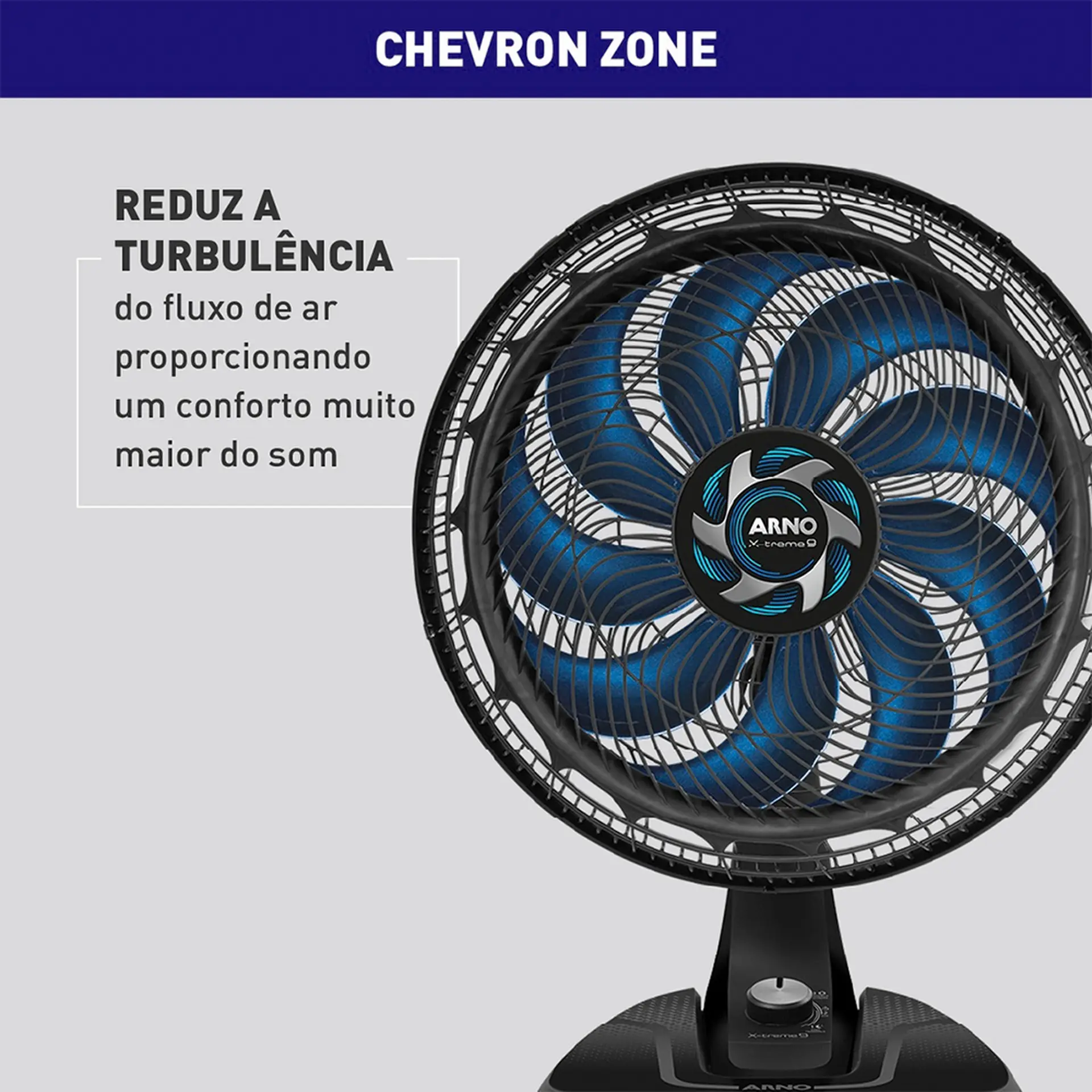Ventilador de Mesa Arno X-treme 9 40cm 160W VE90 - Preto - 110 Volts