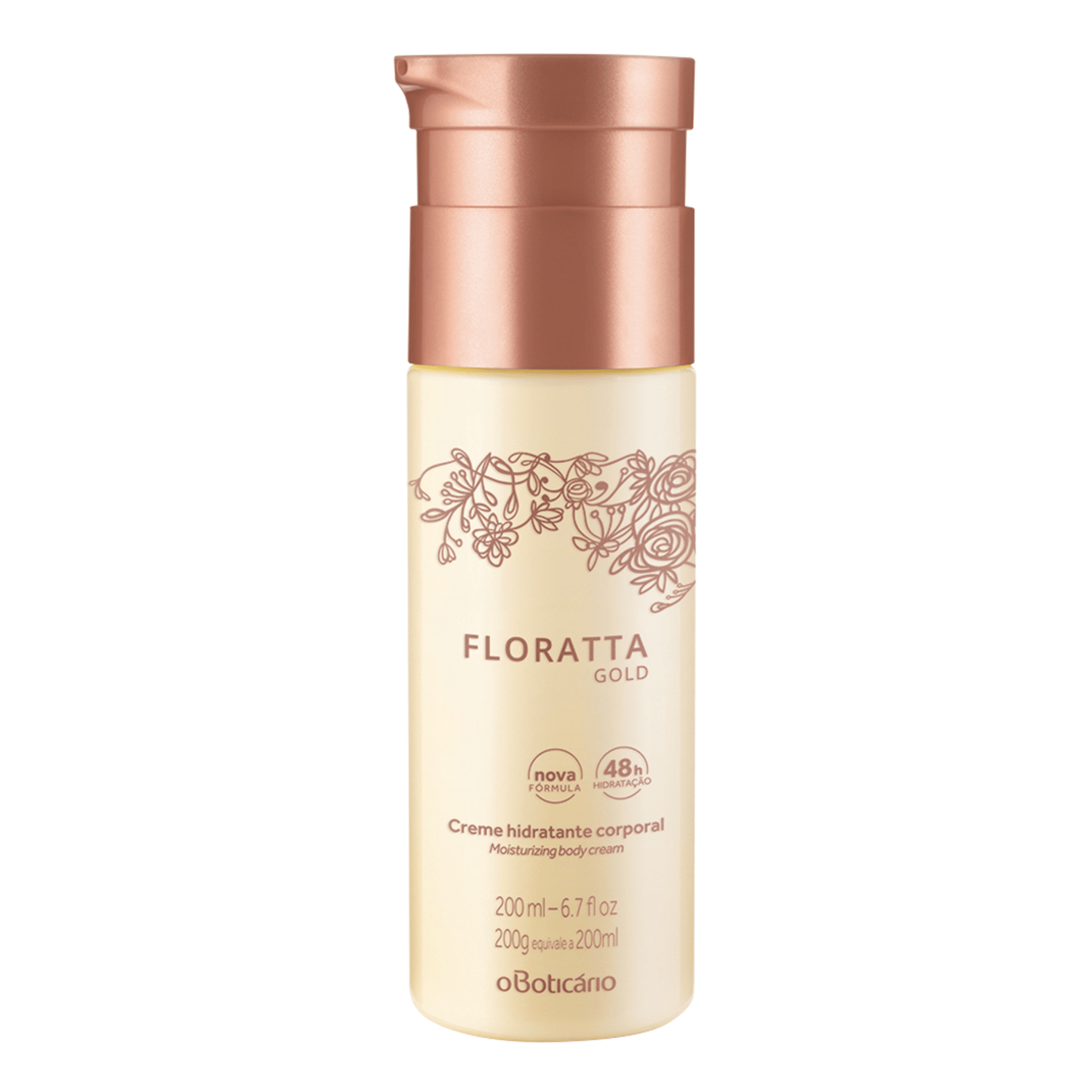 Creme Hidratante Desodorante Corporal Floratta Gold 200ml