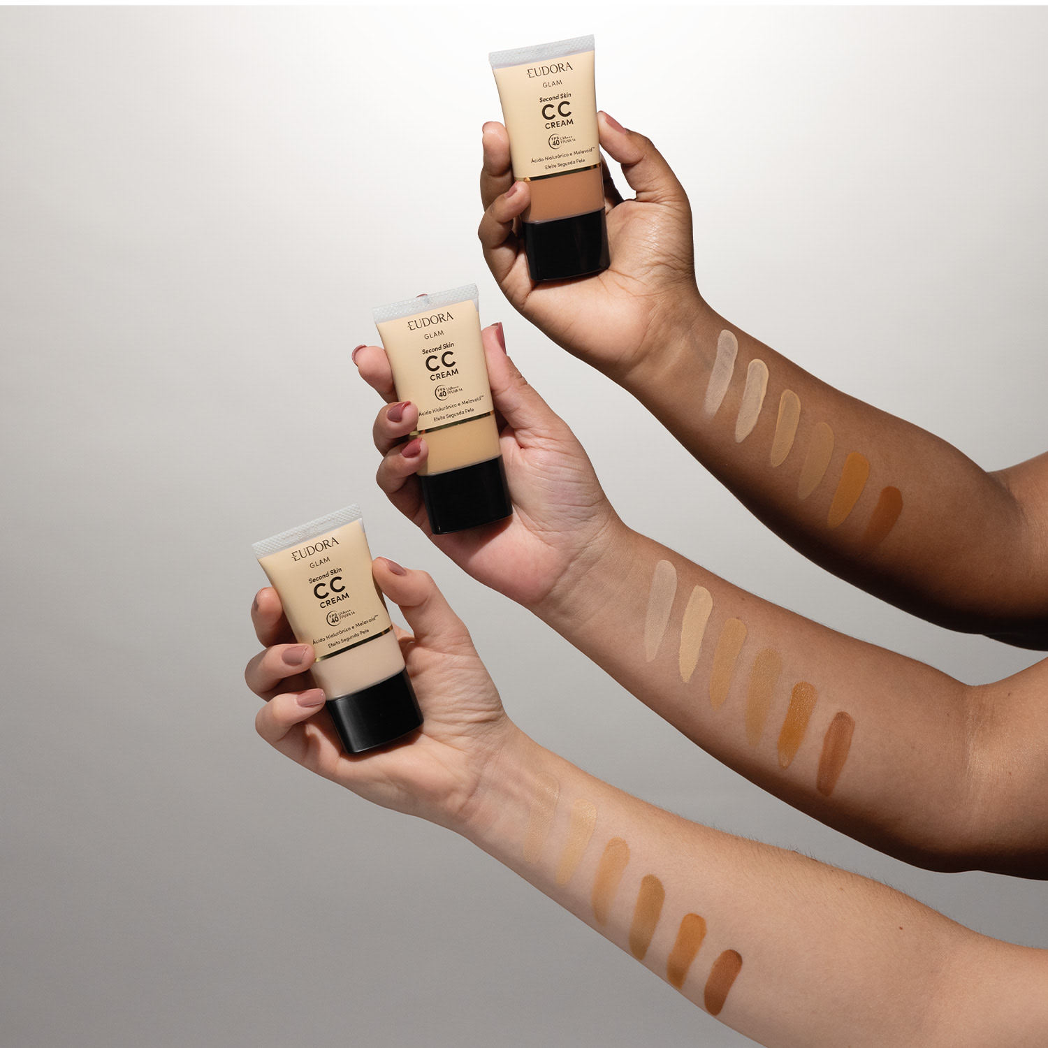 CC Cream Eudora Glam Second Skin Cor 85 30ml