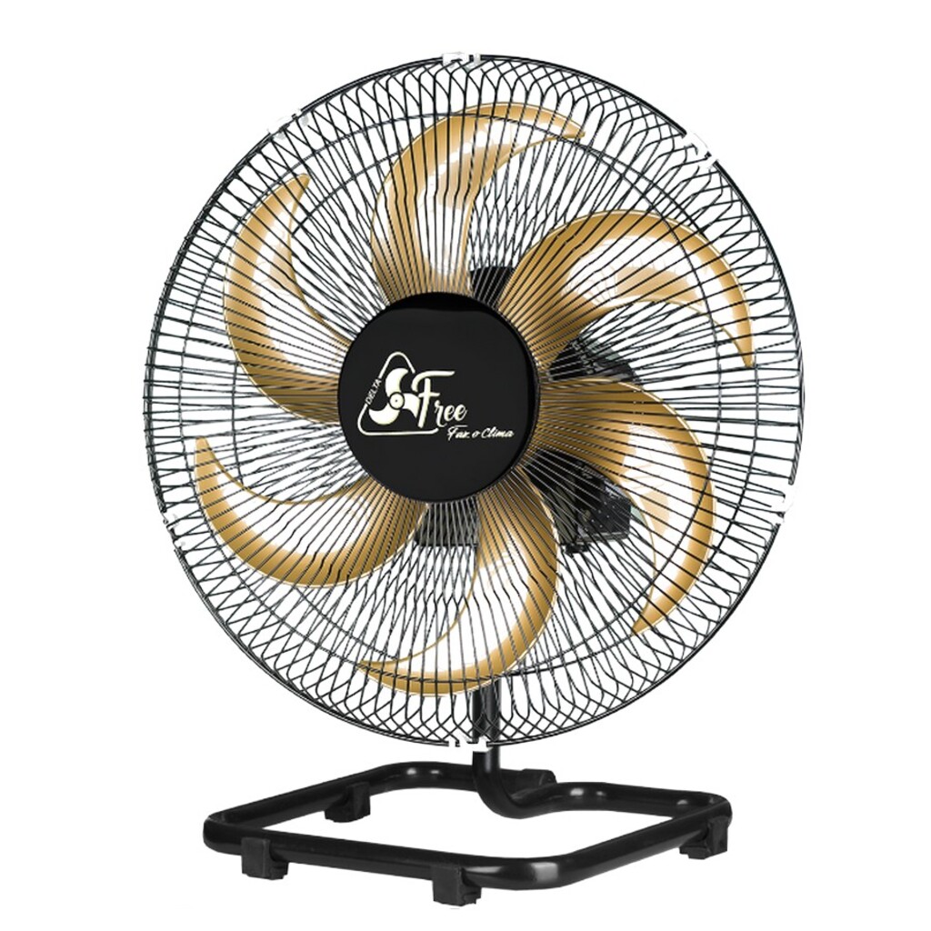 Ventilador de Mesa Venti Delta 40CM Bivolt 140 Watts 6 Pás Delta Free Preto - 56-4300