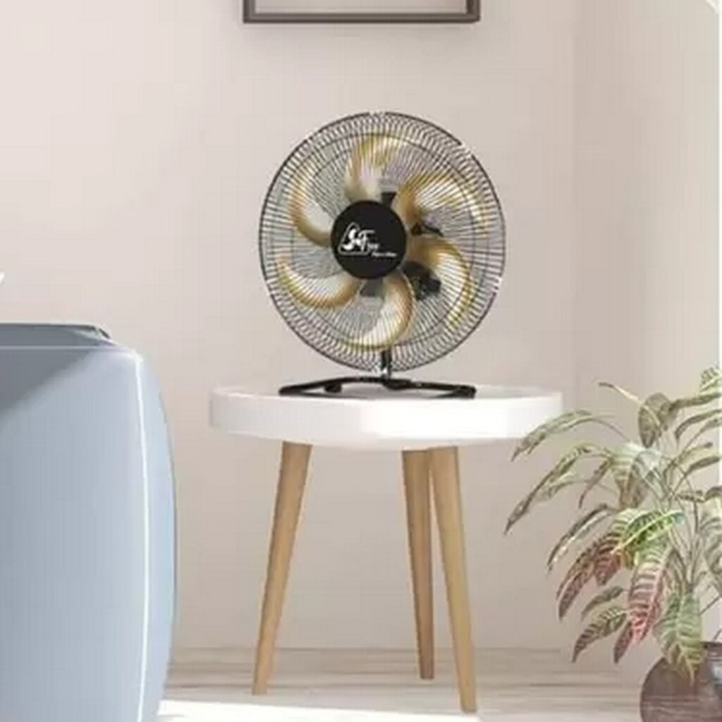 Ventilador de Mesa Venti Delta 40CM Bivolt 140 Watts 6 Pás Delta Free Preto - 56-4300