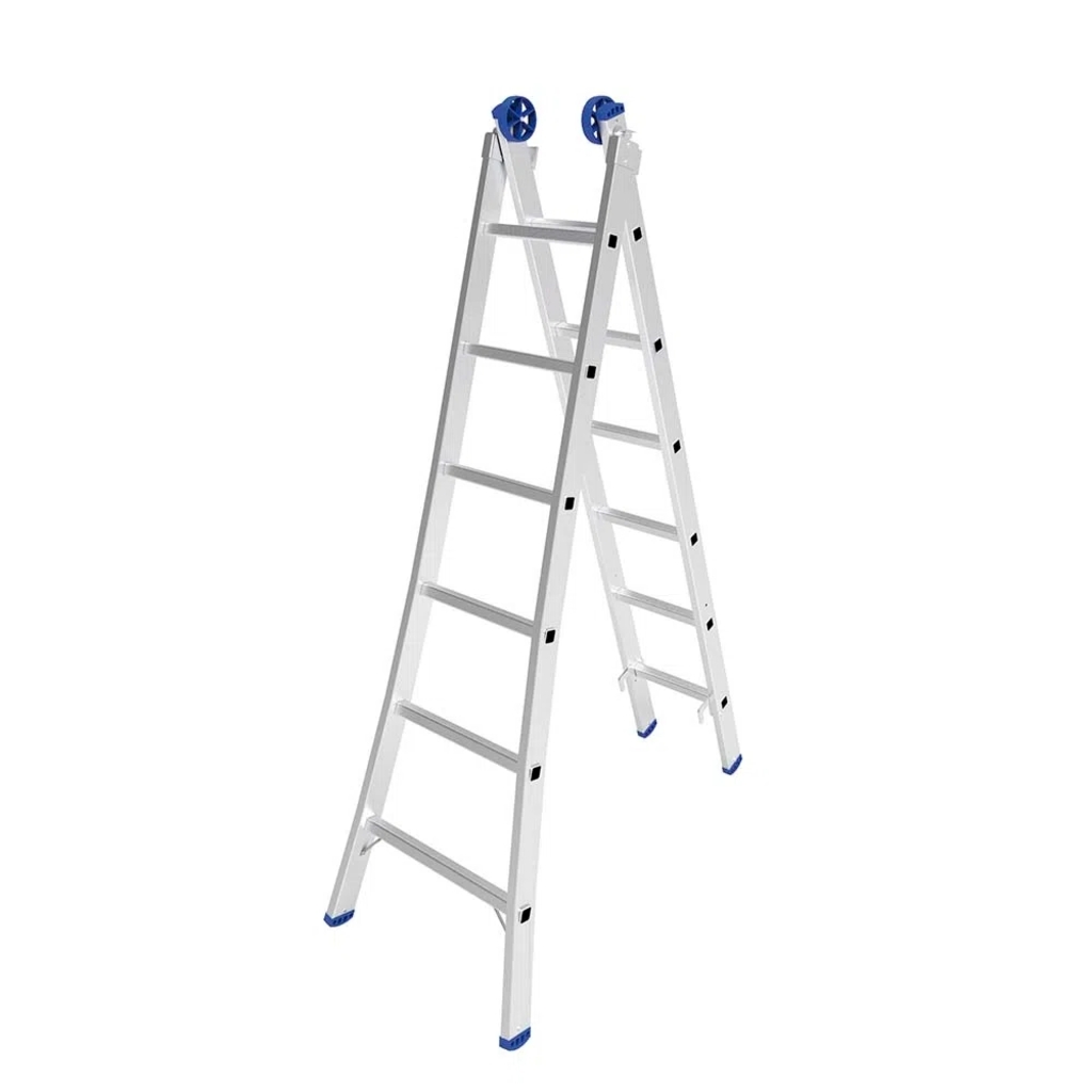Escada de Alumínio Extensiva 2 x 6 Degraus Mor - 5202