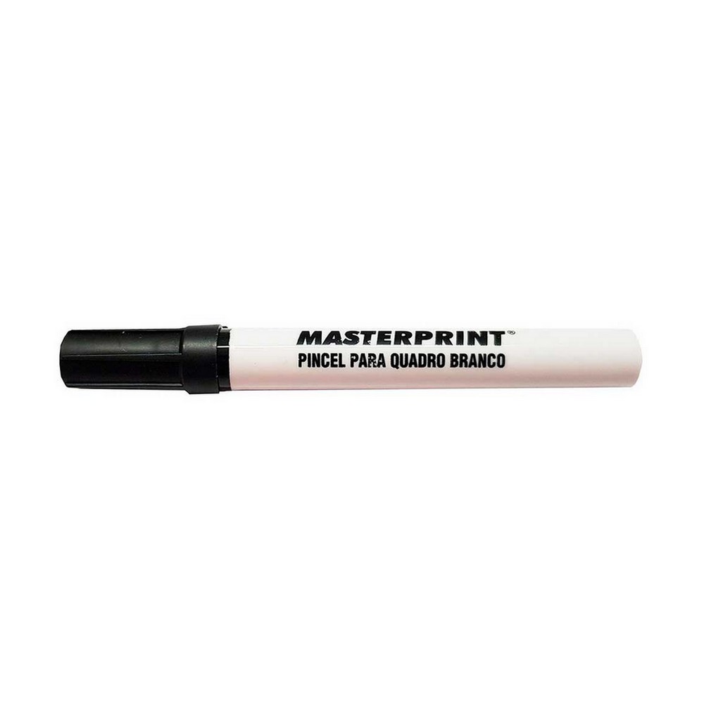 Caneta Quadro Branco Caixa 12 Unidades Preto Masterprint MP617