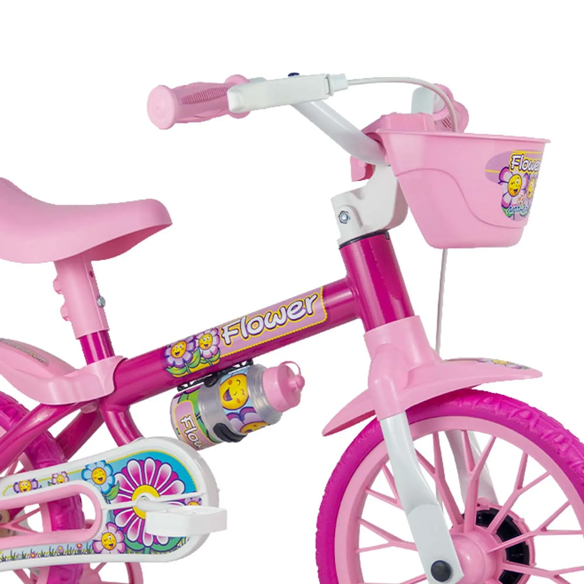 Bicicleta Infantil Aro 12 Nathor Freio Tambor 1 Marcha - Rosa
