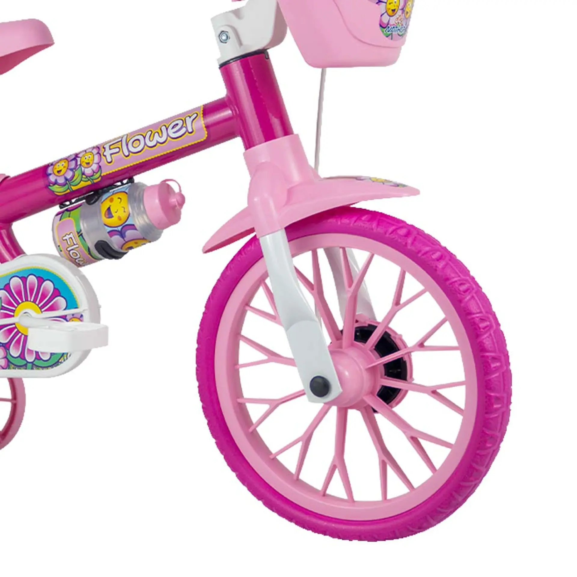 Bicicleta Infantil Aro 12 Nathor Freio Tambor 1 Marcha - Rosa