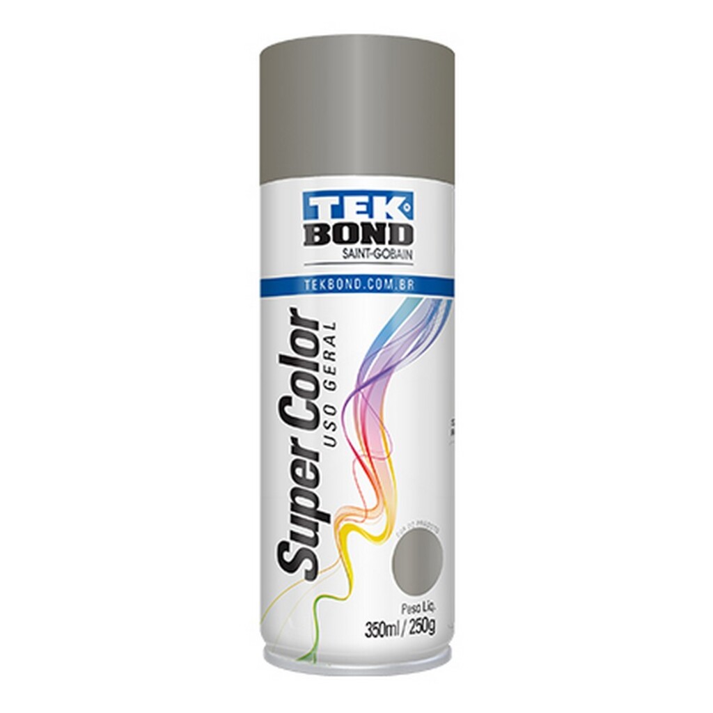 Tinta Spray Super Color Platina Uso Geral 350ml/250g - Tekbond - 69957366617