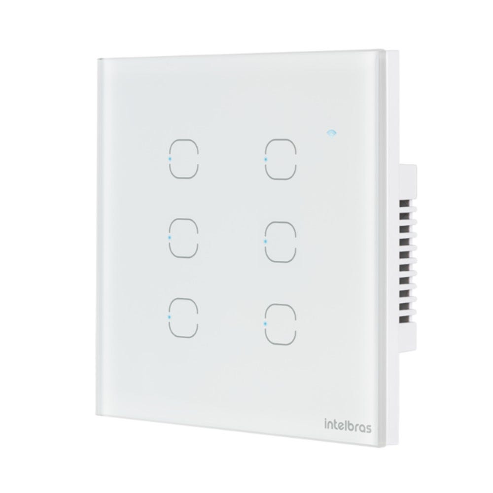 Interruptor Inteligente Wi-Fi Touch 6 Teclas EIW 1006 Branco Intelbras