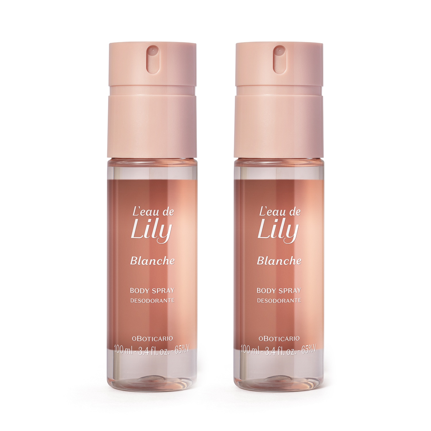 Combo Body Spray L’eau de Lily Blanche 100ml (2 itens)