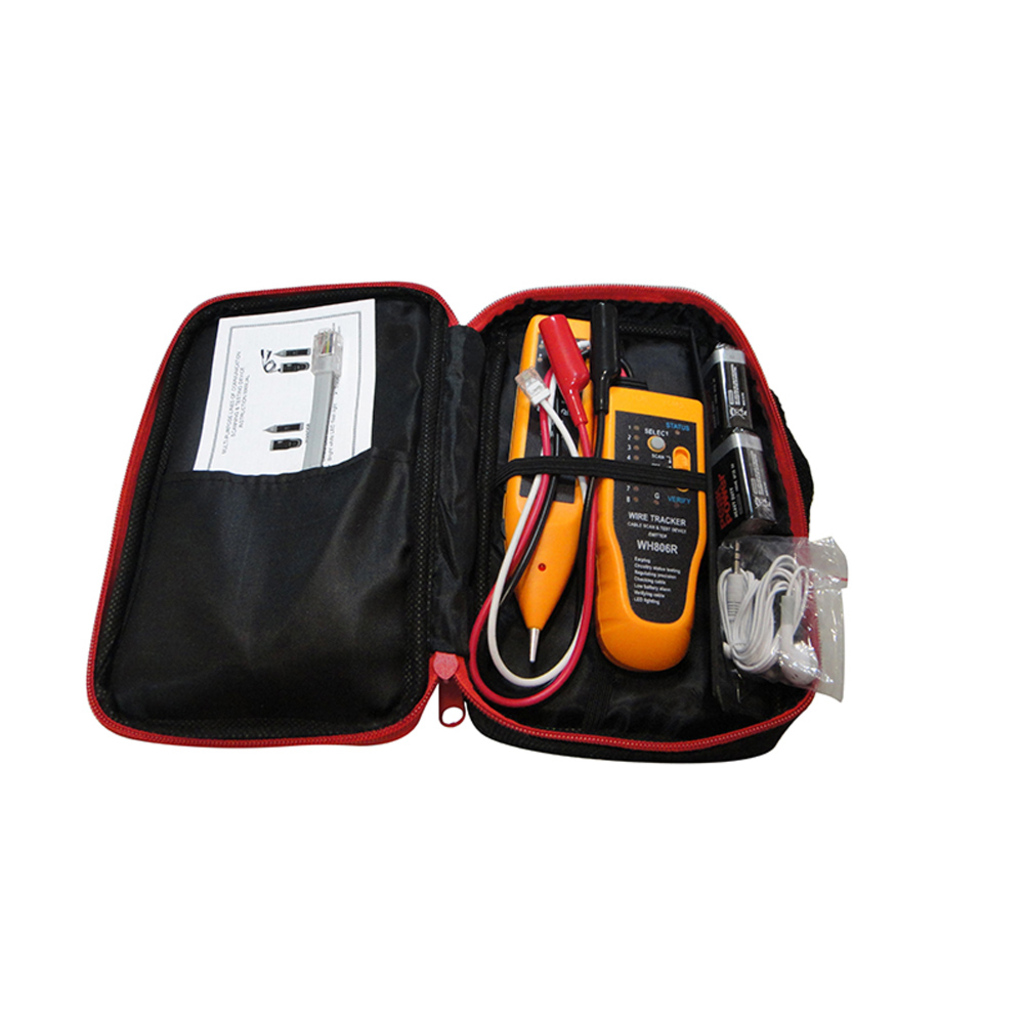 Caneta Indutiva + Gerador de Tom + Testador de Cabos montados com RJ45 Seccon SecTool - WH-806R