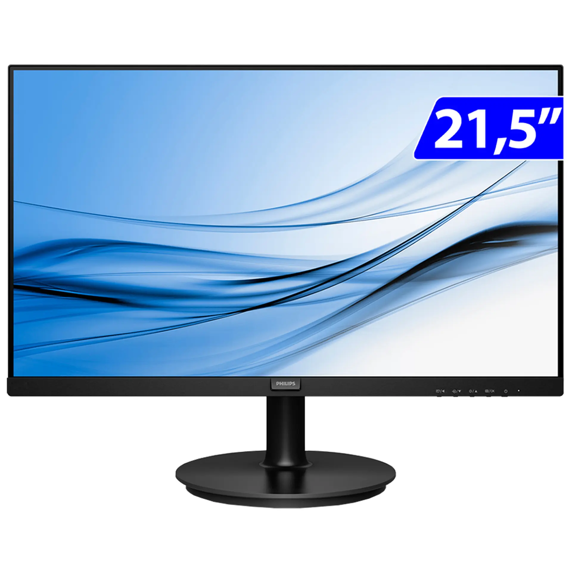 Monitor Gamer Philips VA 21,5" Wide Full HD HDMI VGA 221V8LB - Preto - Bivolt