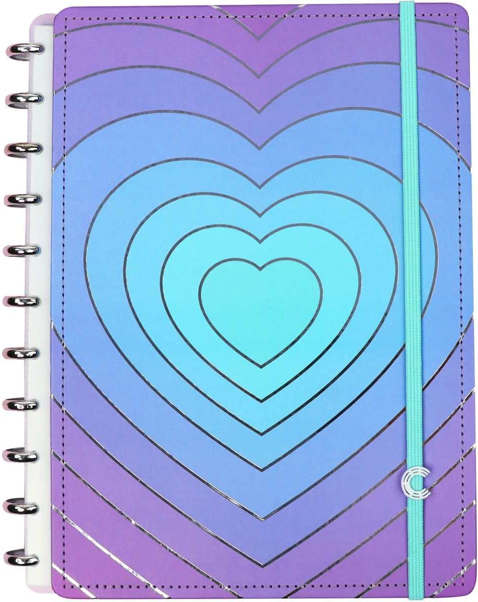 Caderno Inteligente Silver Love 60 Folhas com Pautas 20 Folhas Lisas