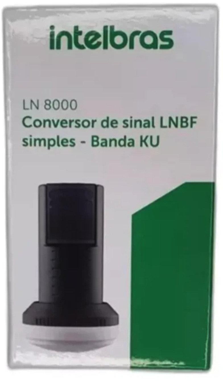 Conversor de Sinal LNBF Simples Banda KU LN 8000 Intelbras