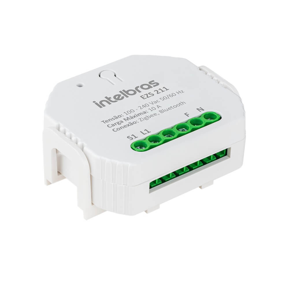 Mini Controlador Inteligente Interruptor ZIGBEE 1 Carga EZS 211 Intelbras