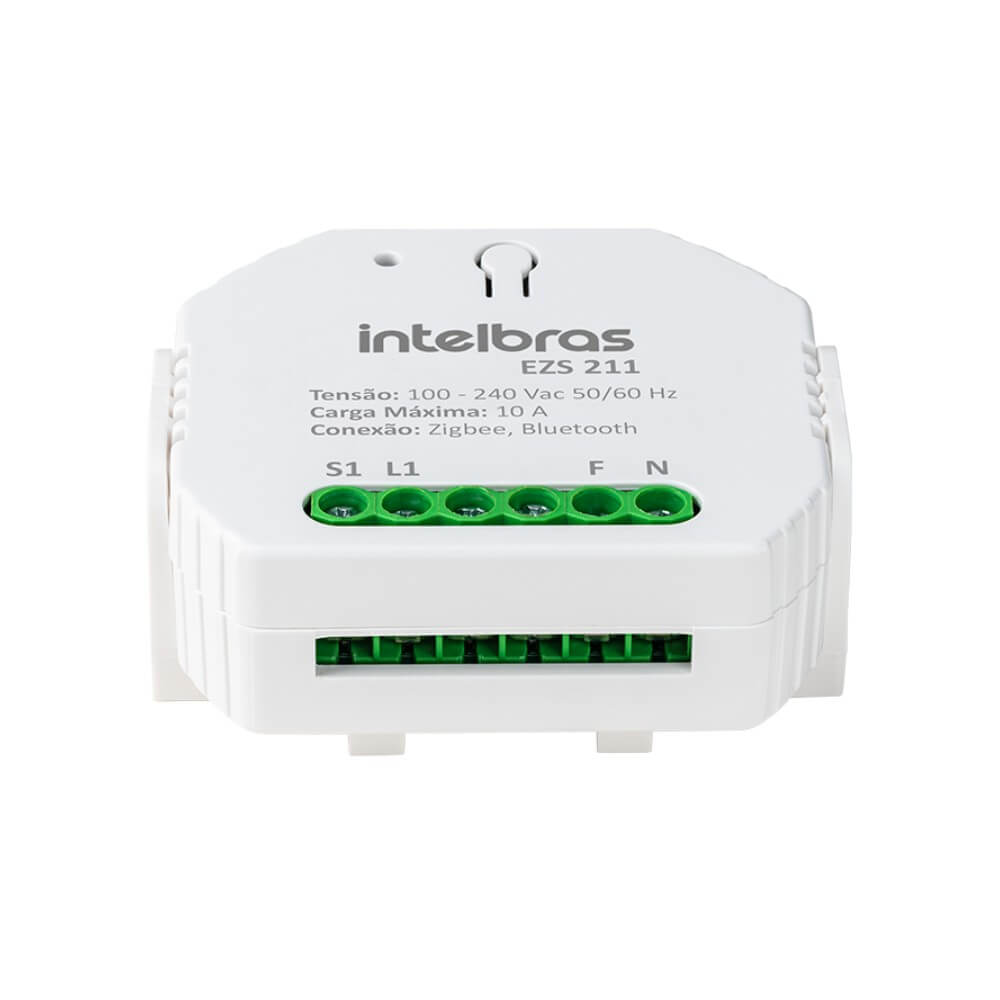 Mini Controlador Inteligente Interruptor ZIGBEE 1 Carga EZS 211 Intelbras