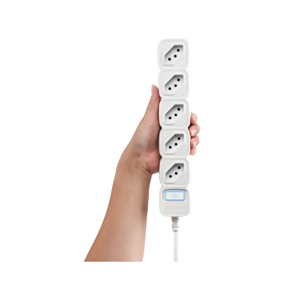 Protetor Eletrônico 5 Tomadas Wi Fi Preto EWS 305 Intelbras