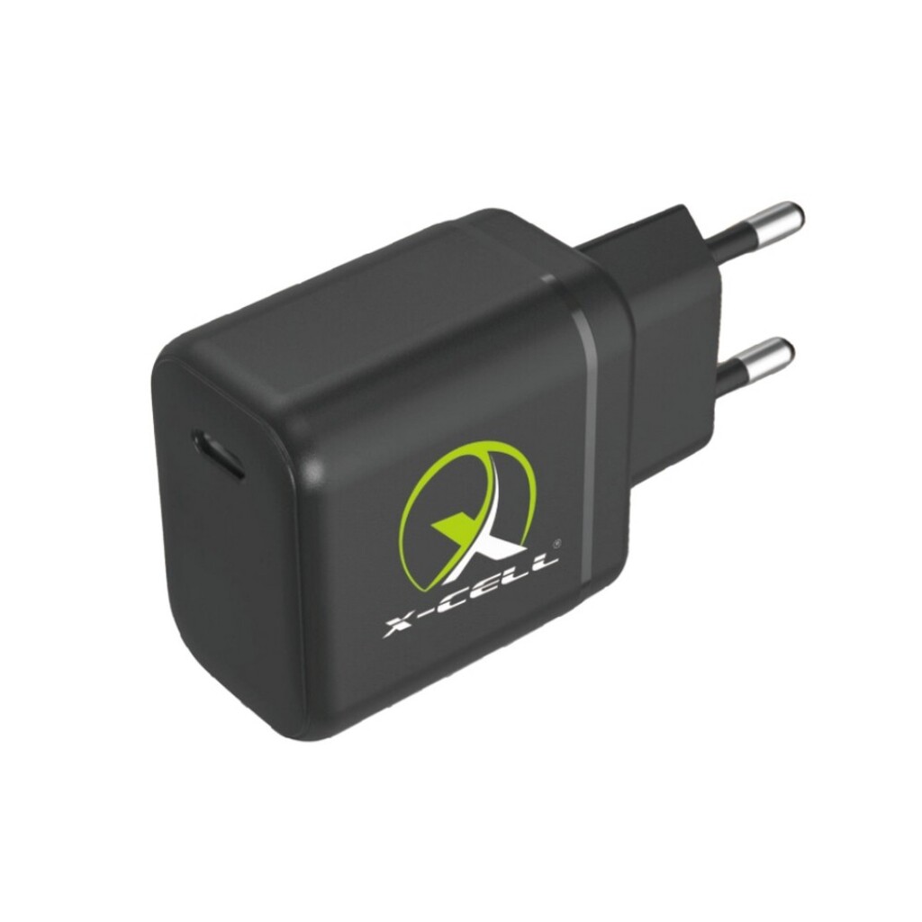 Carregador de Celular Parede com 1 Porta Type-C 3.0A 40W GaN PD Bivolt Preto X-Cell - XC-UR90P