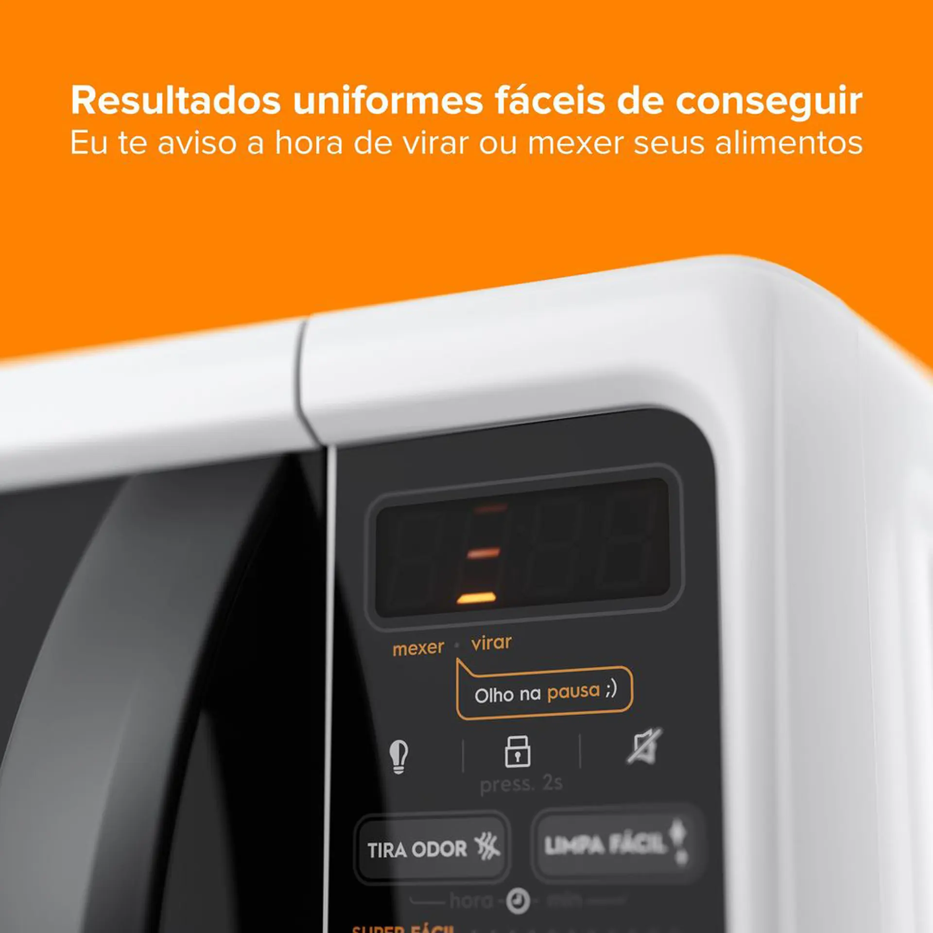 Micro-Ondas de Bancada Continental 21L 1100W com Tira-Odor MC21B - Branco - 110 Volts