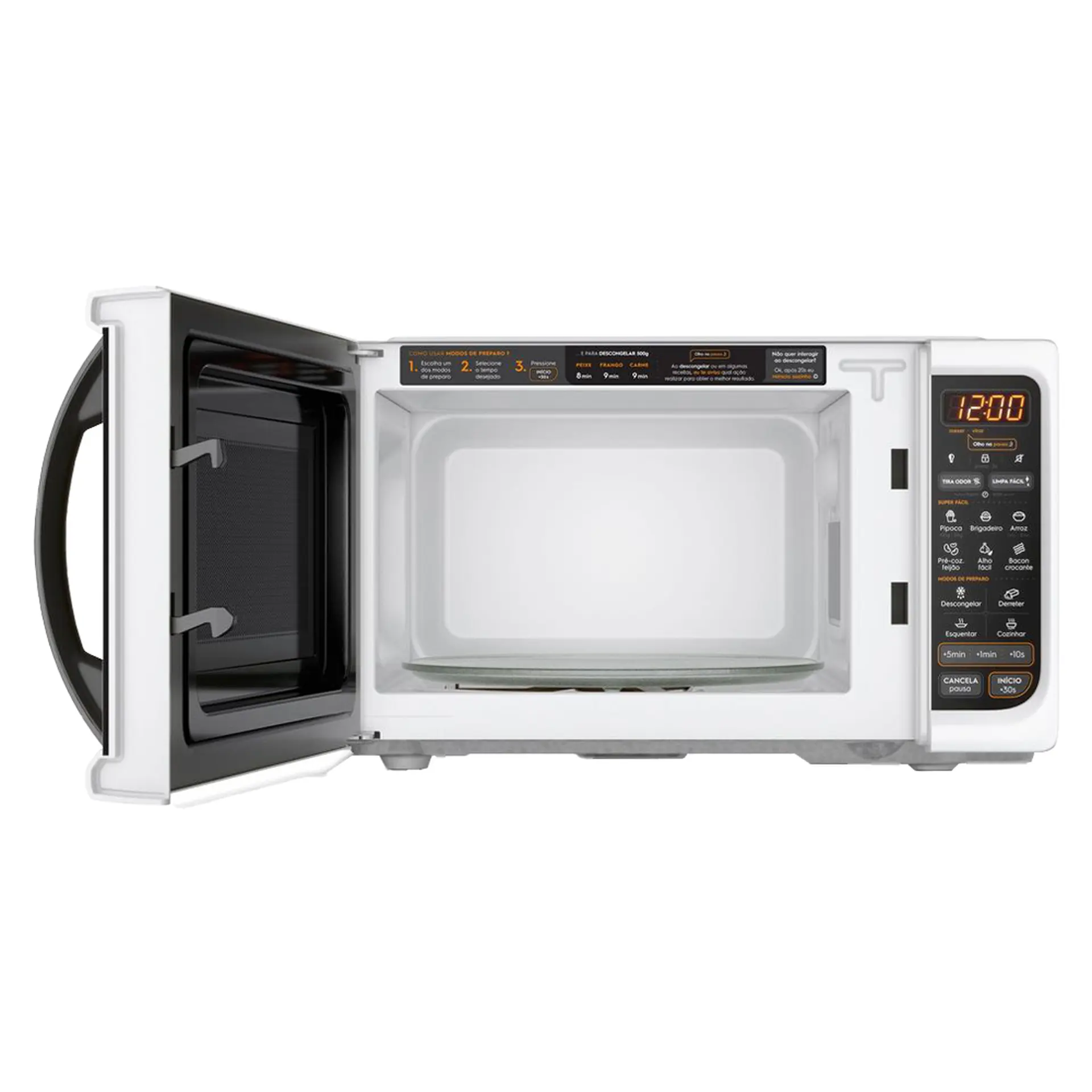 Micro-Ondas de Bancada Continental 21L 1100W com Tira-Odor MC21B - Branco - 110 Volts