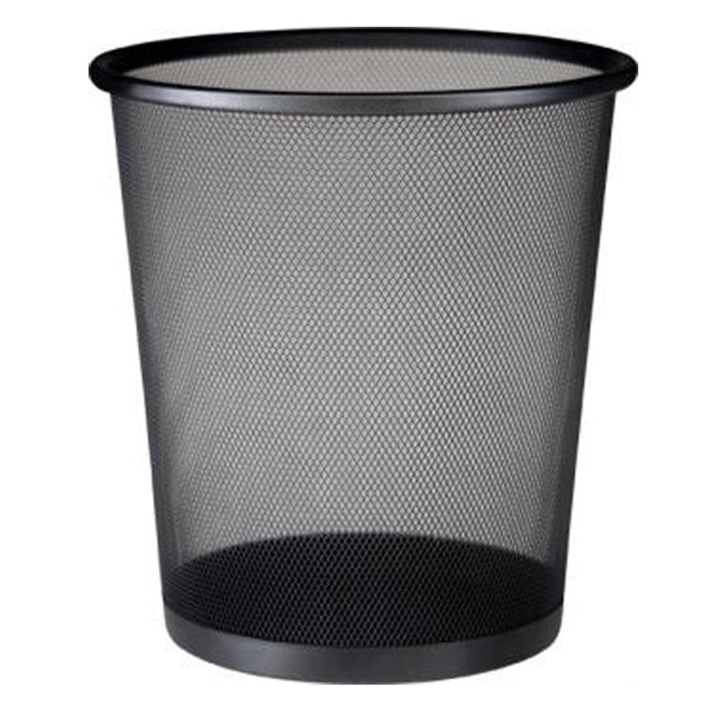 Lixeira de Aço Telada 11 Litros Preto Mor - 8235