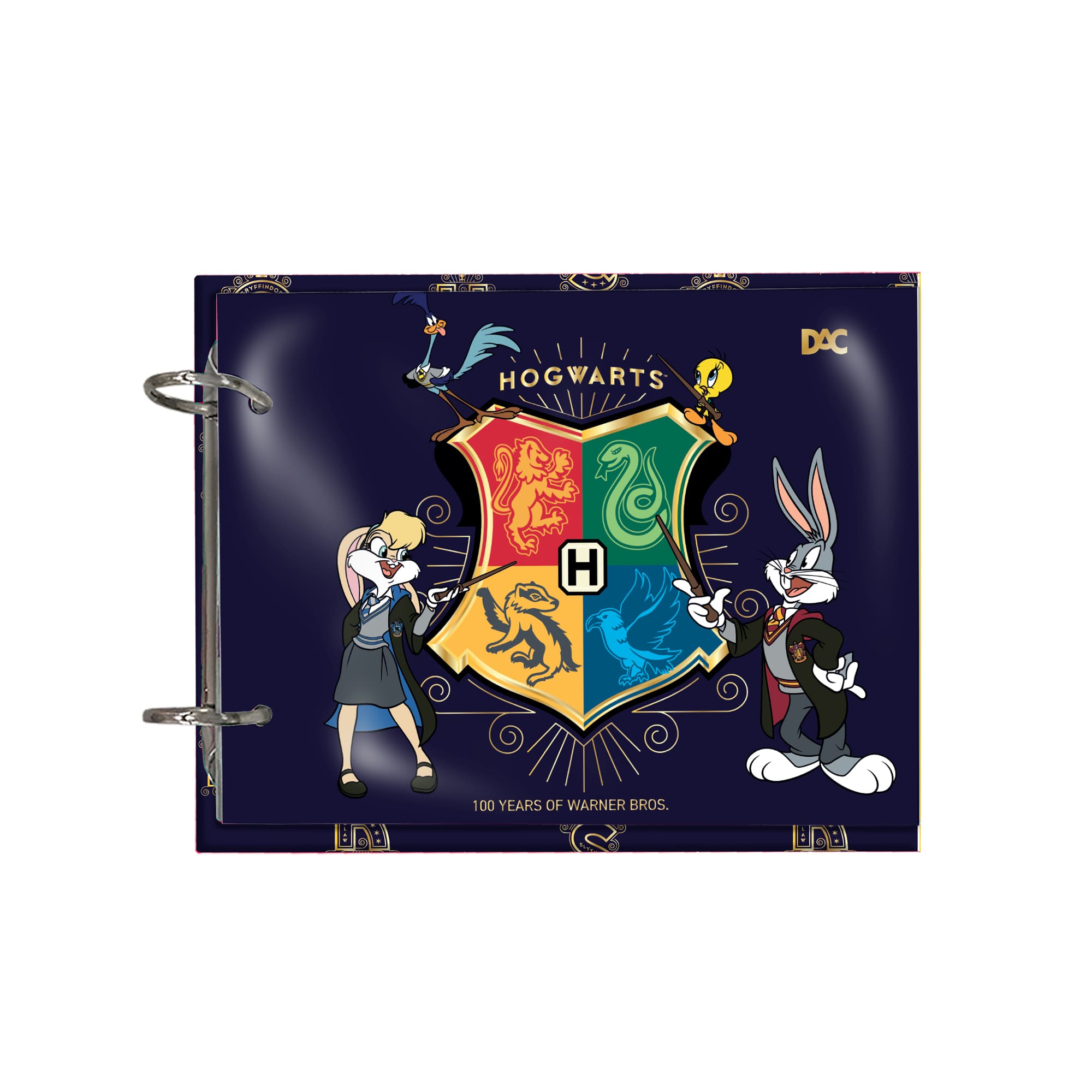 Caderno Fichário DAC Warner 100 Mini 2 Argolas com 80 Folhas