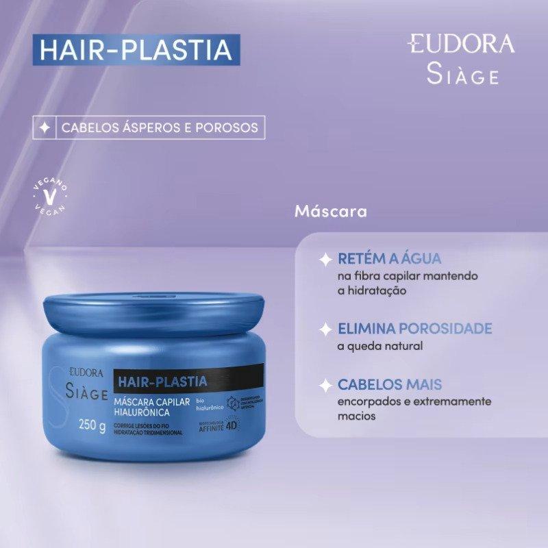 Eudora Siàge Hair-Plastia Máscara Capilar 250g Eudora