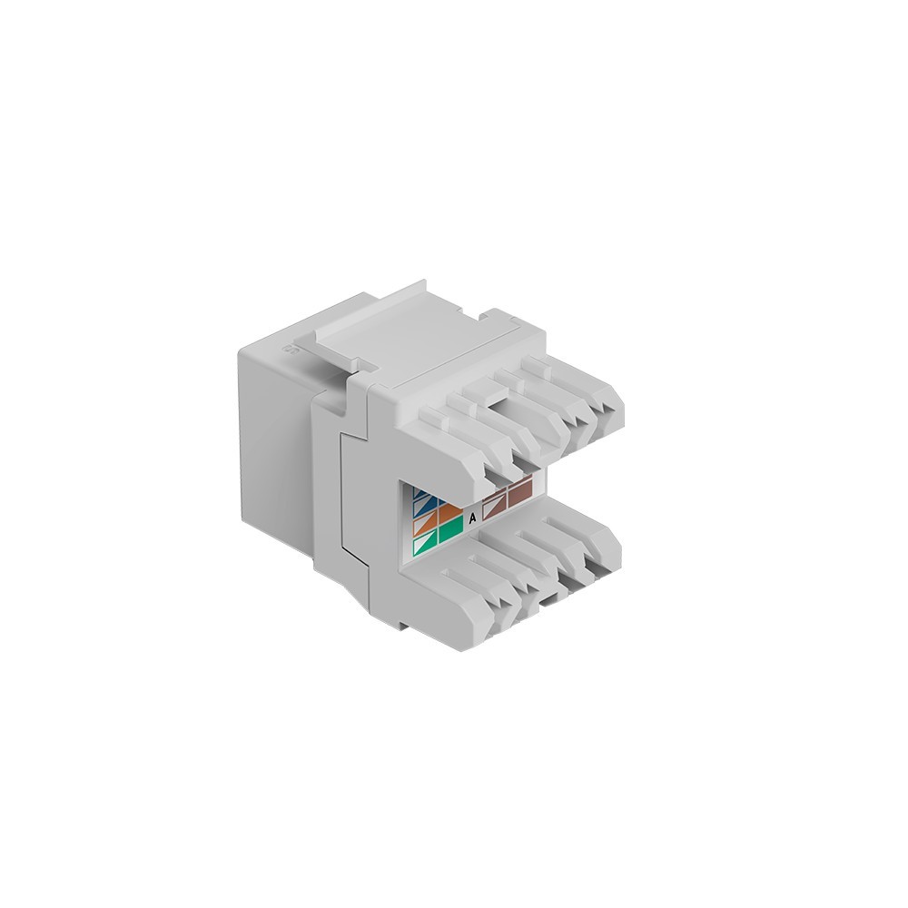 Conector RJ45 Fêmea 180° Cat5e Keystone Jack Intelbras