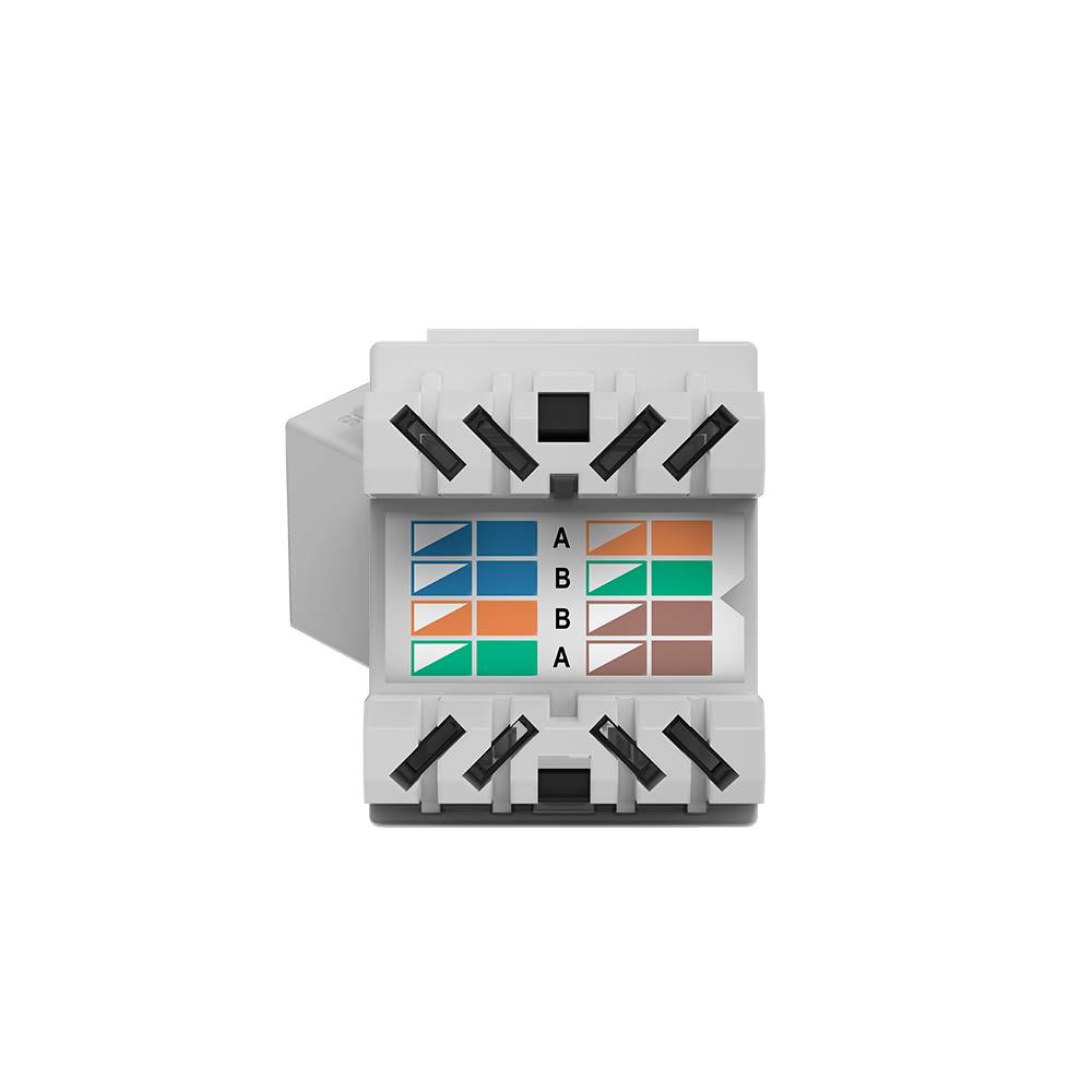 Conector RJ45 Fêmea 180° Cat5e Keystone Jack Intelbras