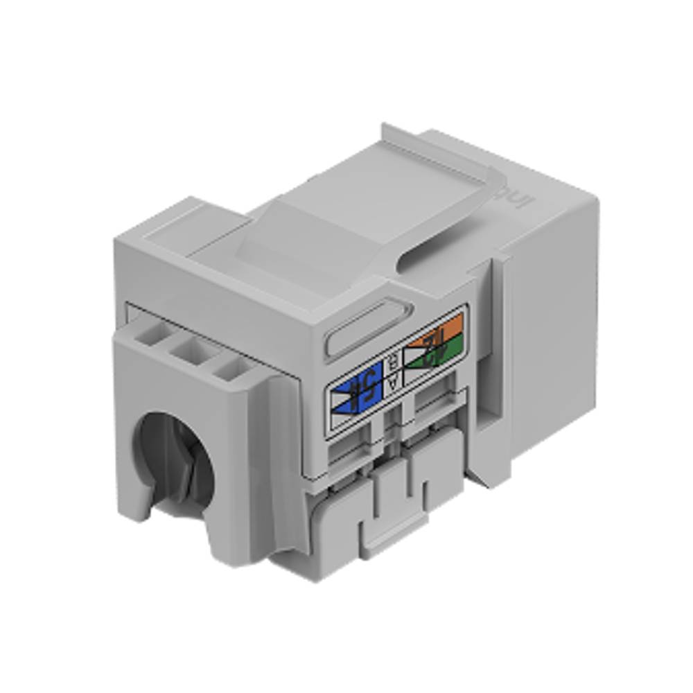Conector RJ45 Fêmea 90° Cat5e Keystone Jack Intelbras