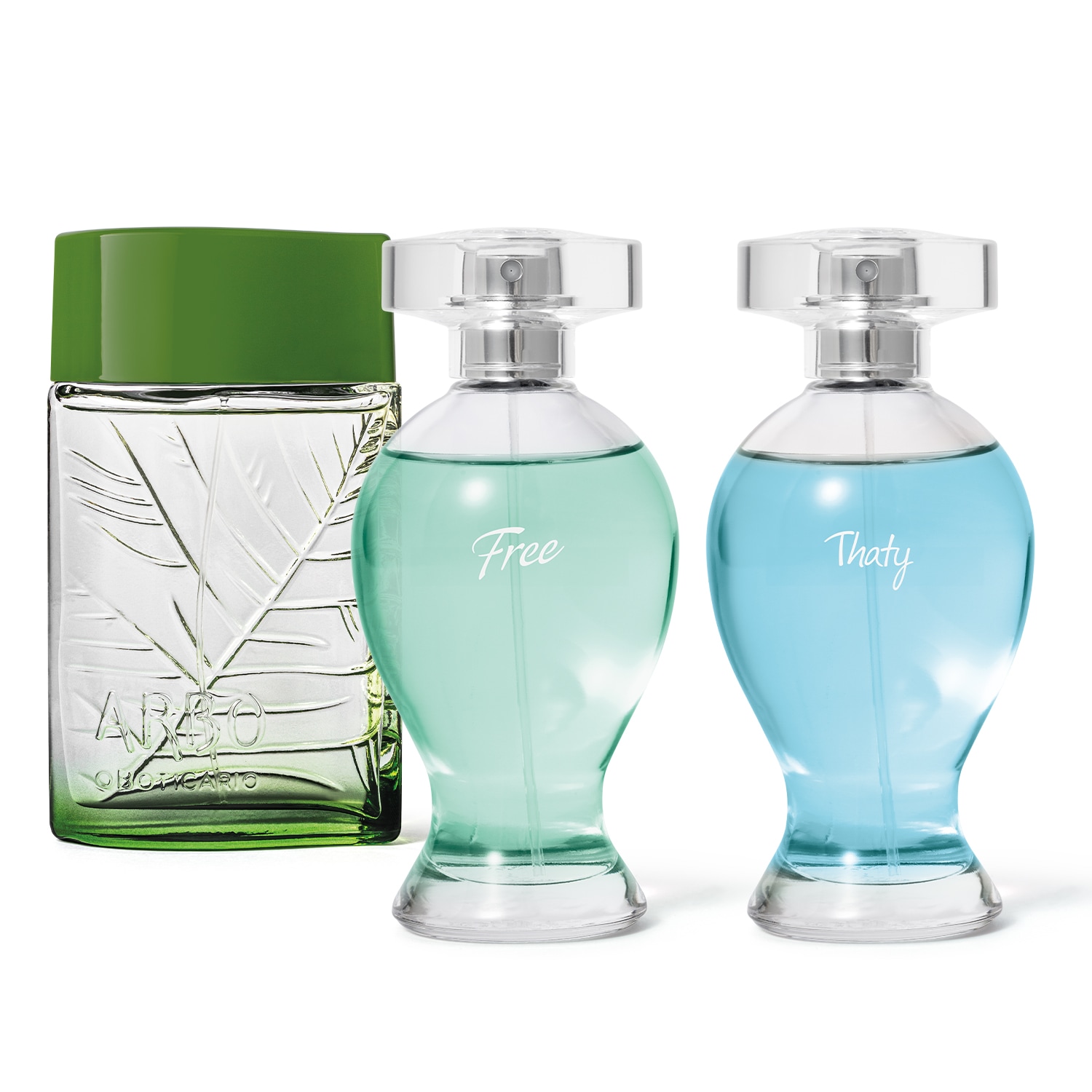 Combo Desodorante Colônia: Arbo Puro 100ml + Boticollection Free 100ml + Boticollection Thaty 100ml