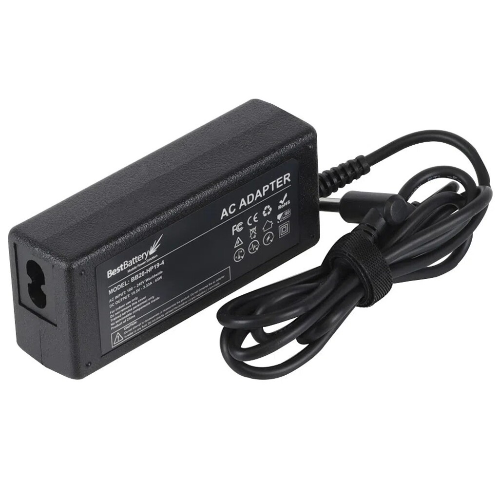 Fonte para Notebook HP 65W 19,5V 3,33A Bivolt 4,5X3,0mm BestBattery - BB20-HP19-4