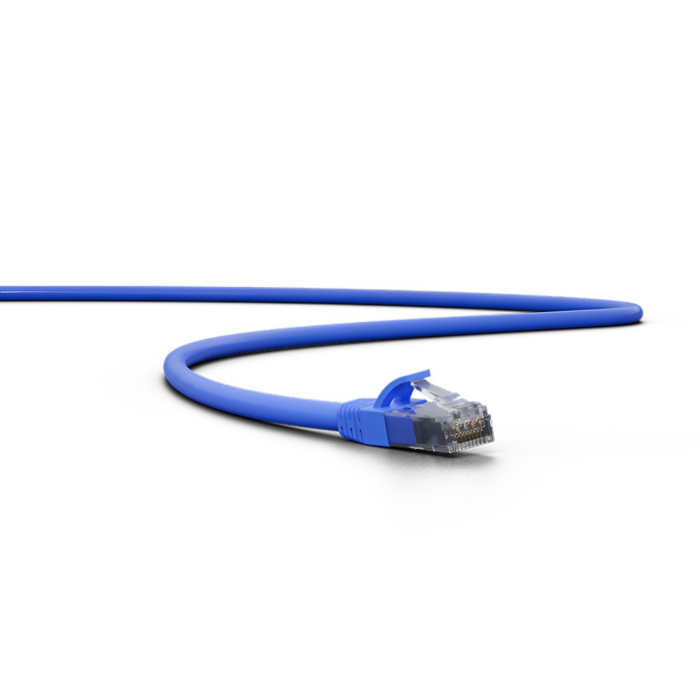 Patch Cord Impact Giga U/UTP 4P Cat6 Azul 0,5m LSZH Intelbras