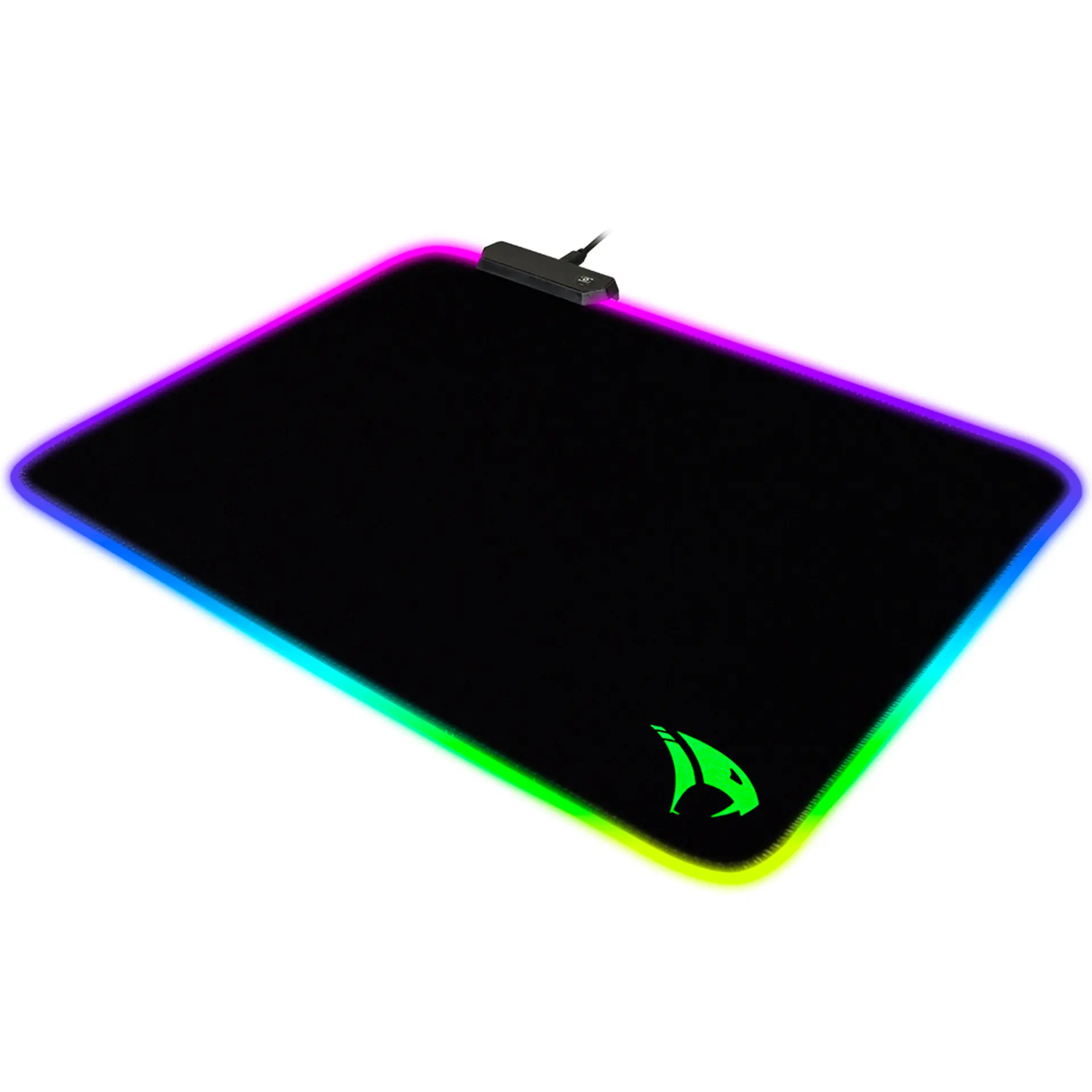 Mouse Pad Gamer Viper Pro Naja Antiderrapante Com RGB 36,5x 26,5cm - Preto