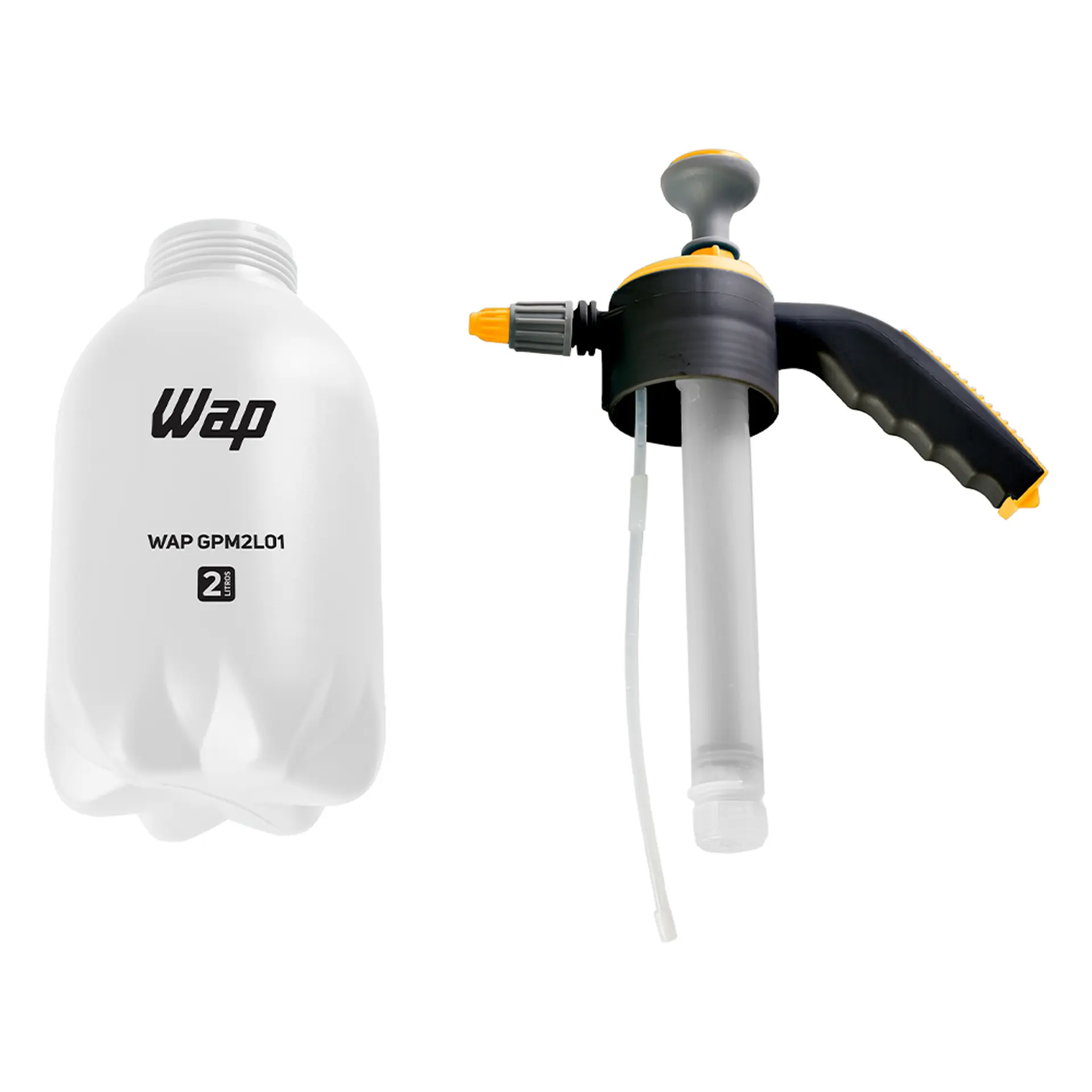 Pulverizador Manual Wap GPM2L01 2L Portátil com Trava de Gatilho - Branco