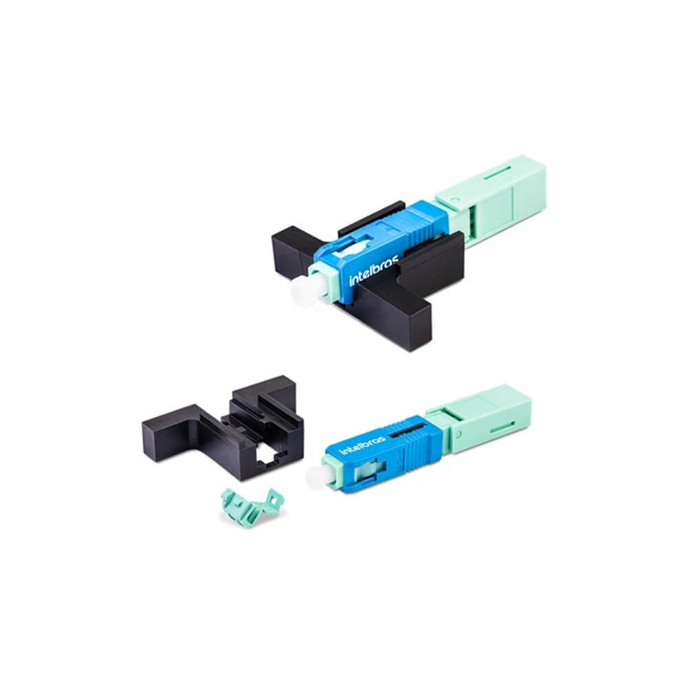 Conector de Campo Click SC UPC Para Fibra Óptica XFF 1C Intelbras 10 Peças